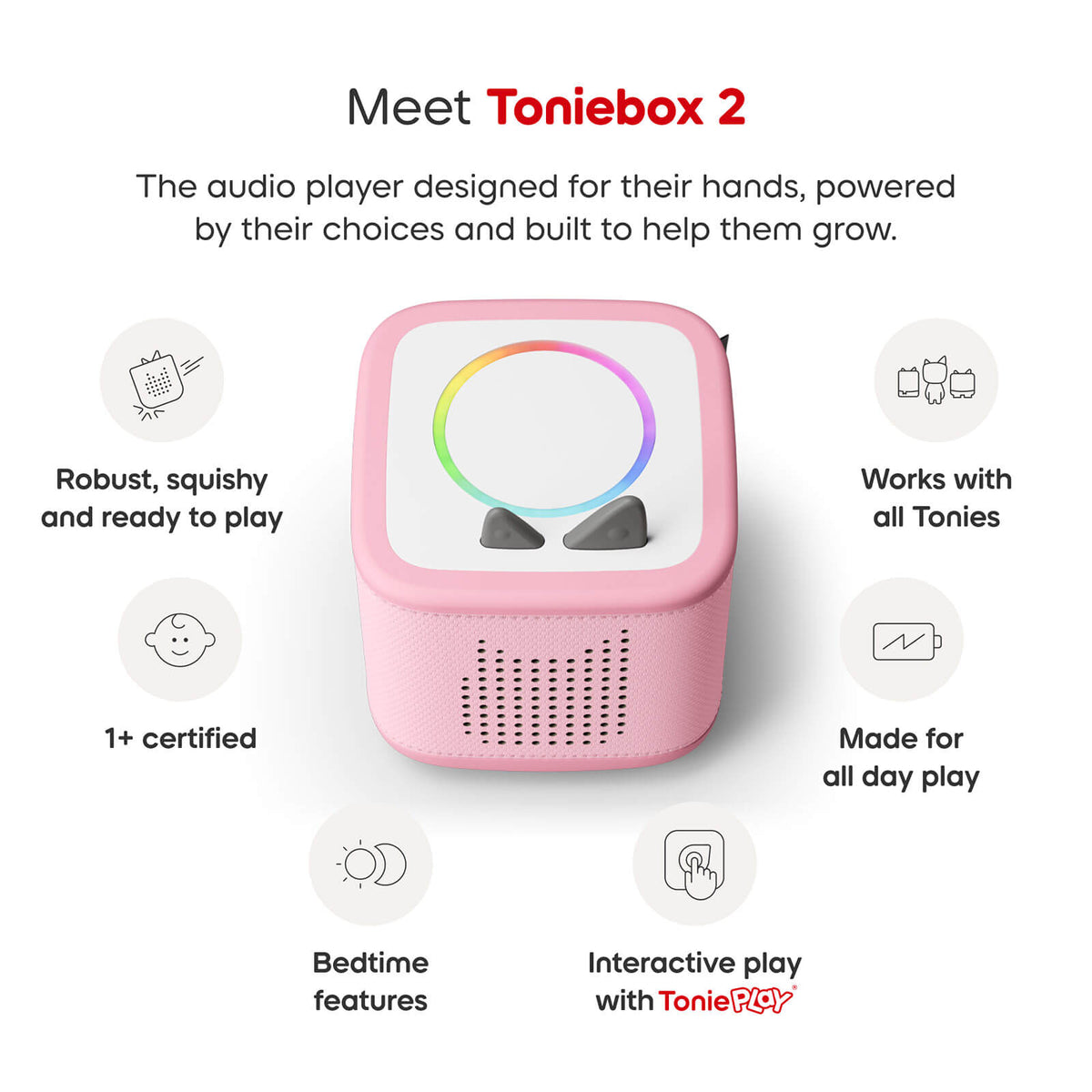 Toniebox 2 Play Set with Lion King - Pink