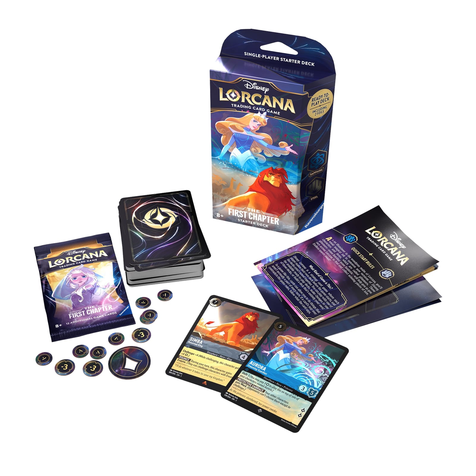 Trading Card Game Starter Deck - The First Chapter - Aurora and Simba