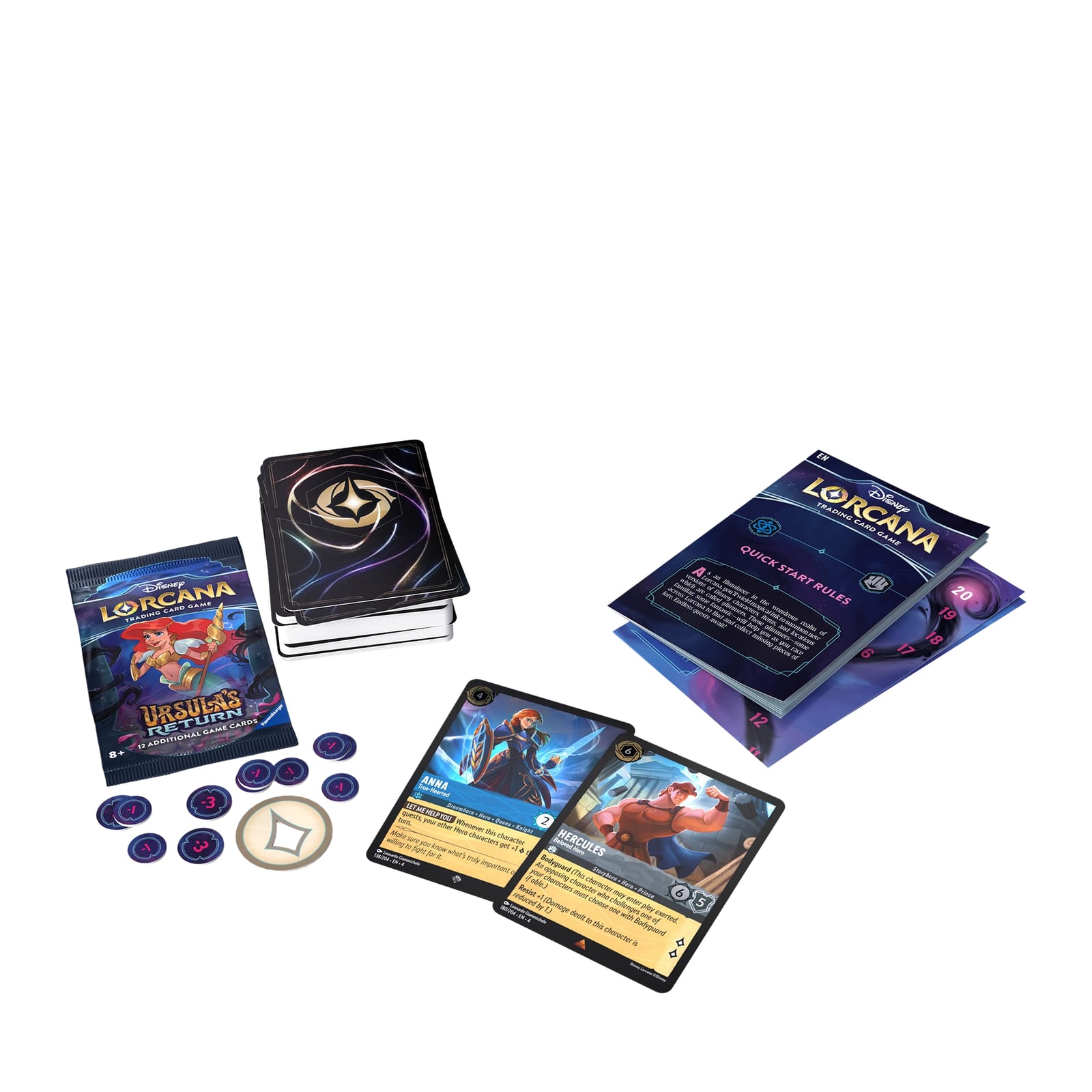 Trading Card Game Starter Deck - Ursula’s Return - Anna and Hercules