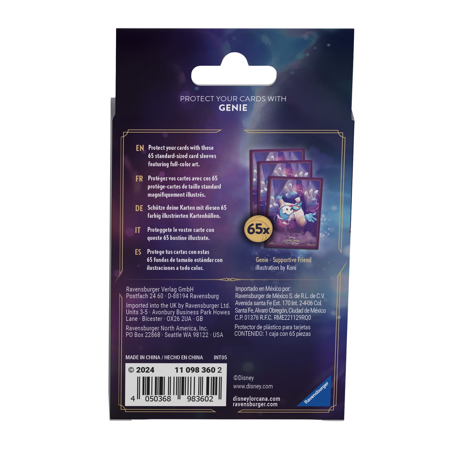 65 Card Sleeves - Genie