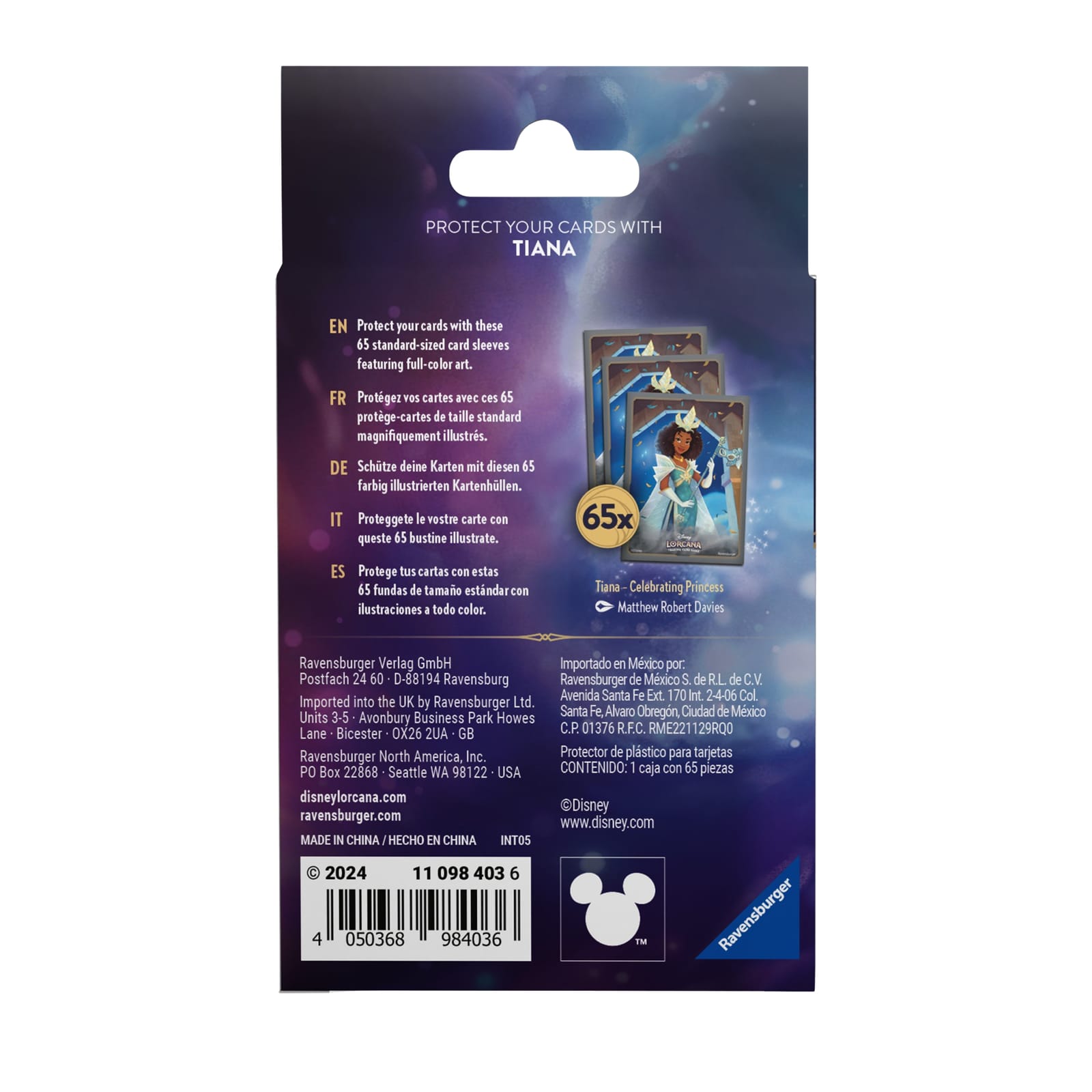 65 Card Sleeves - Tiana