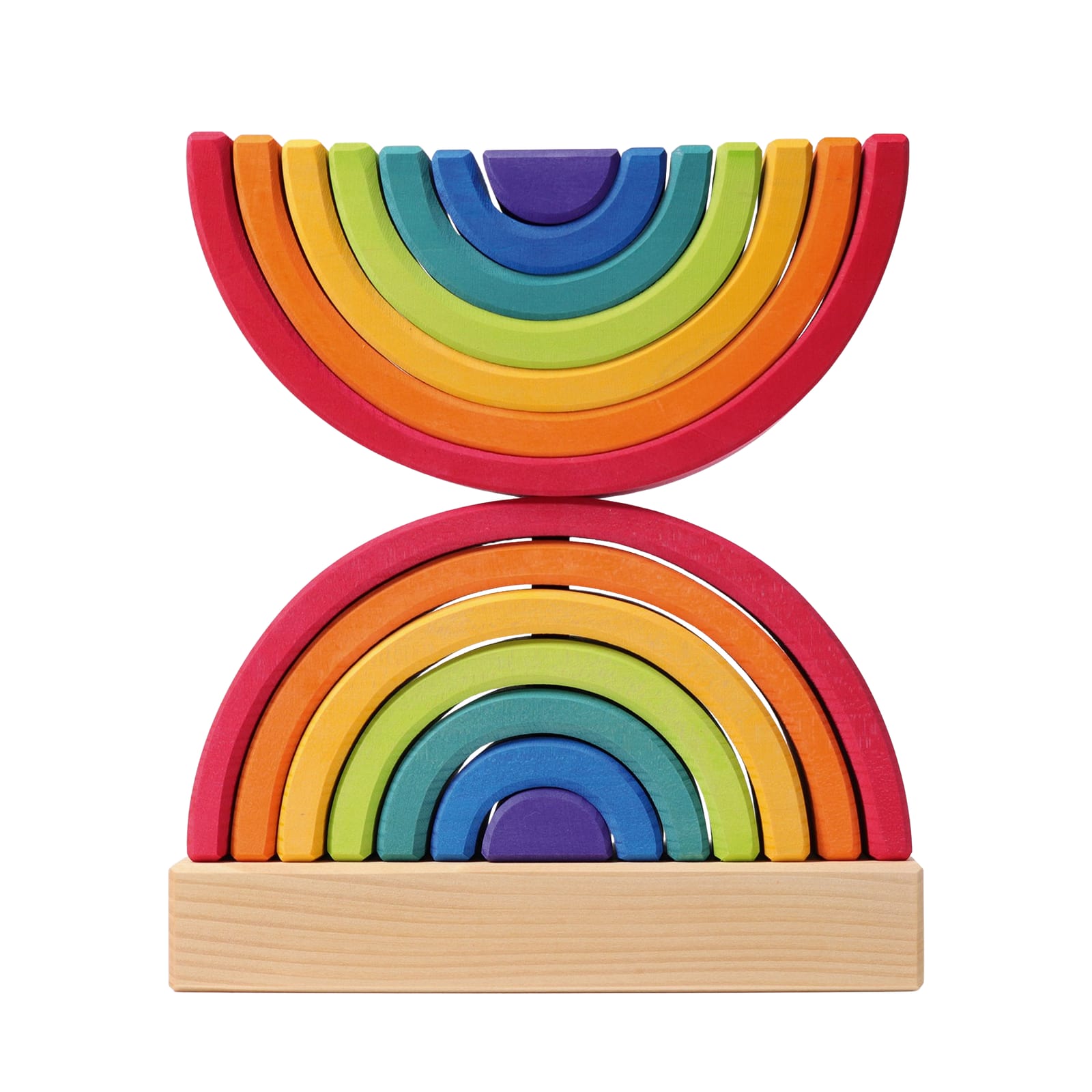 Wooden Stacking Rainbow Tower