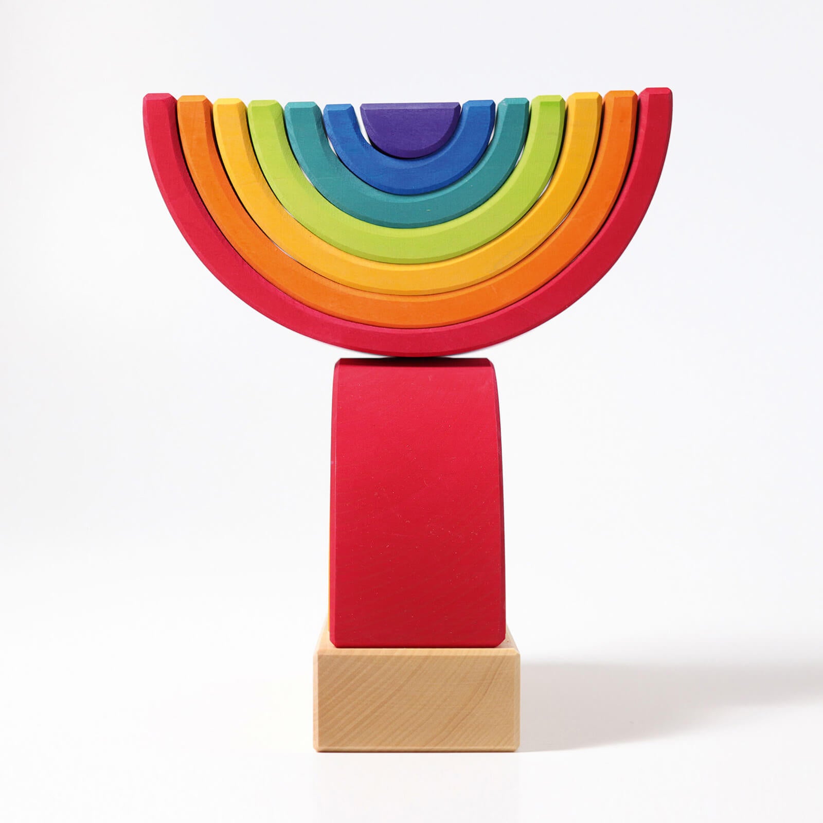 Wooden Stacking Rainbow Tower
