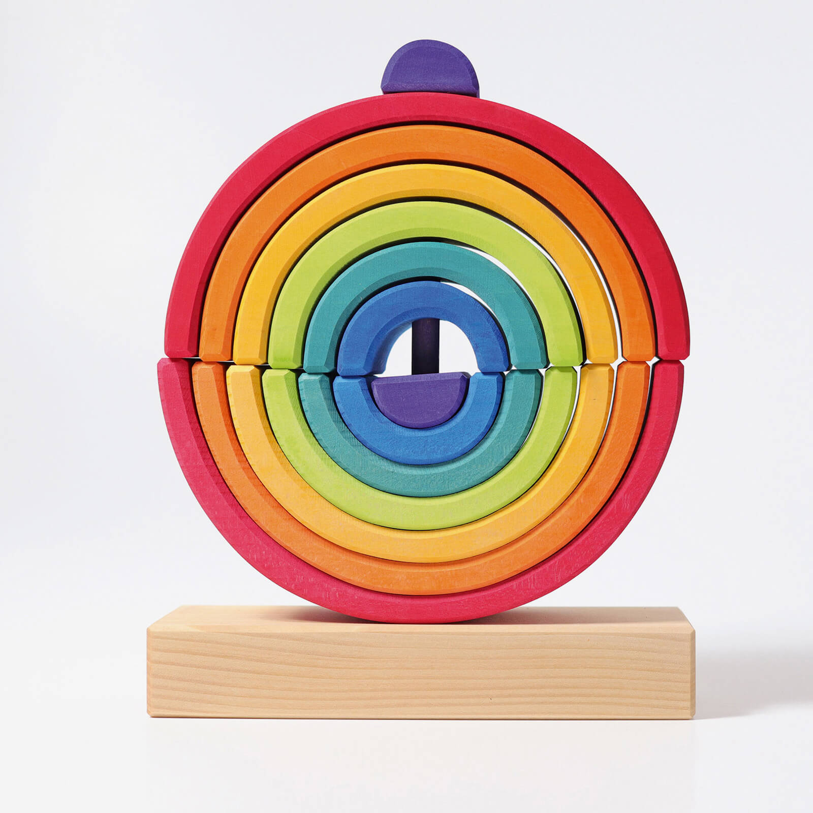Wooden Stacking Rainbow Tower