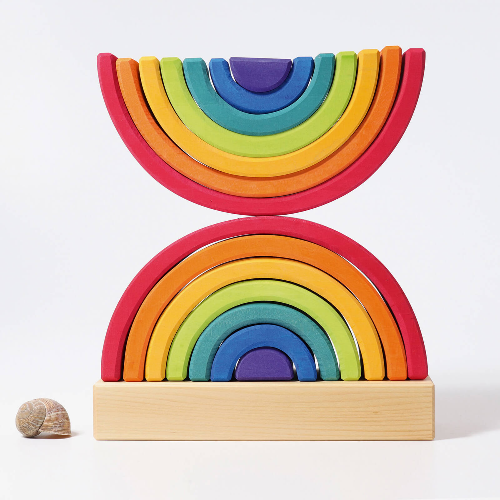 Wooden Stacking Rainbow Tower