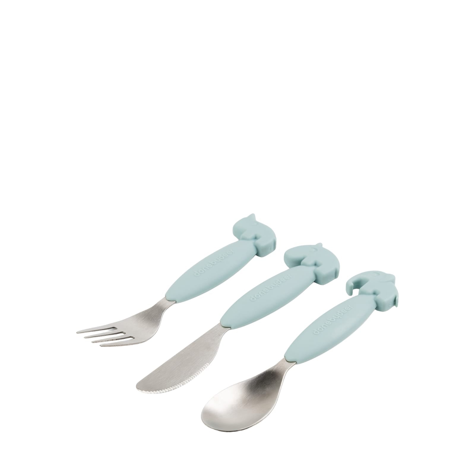 Easy Grip Cutlery Set - Deer Friends Blue