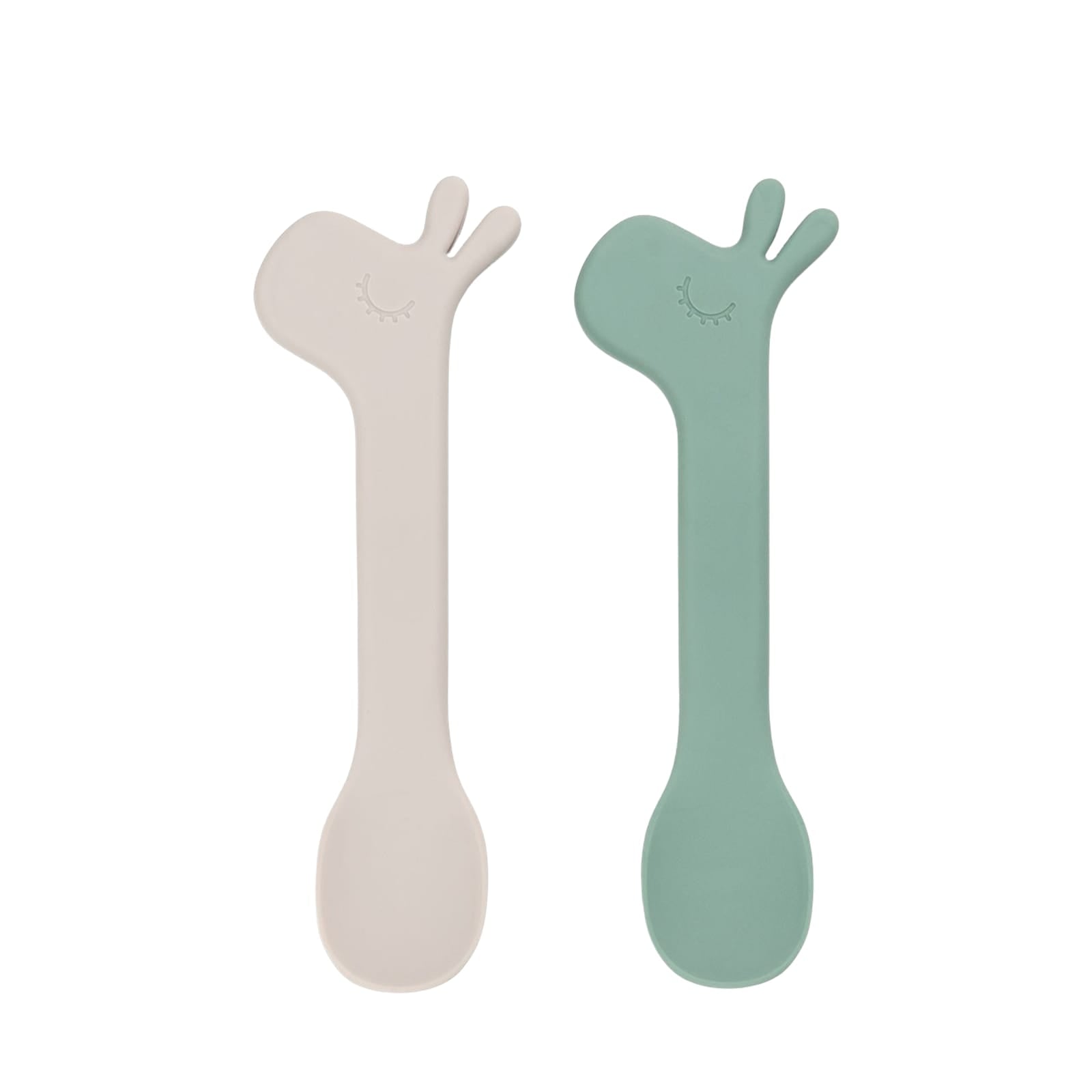 Silicone Spoons 2 Pack - Lalee Green