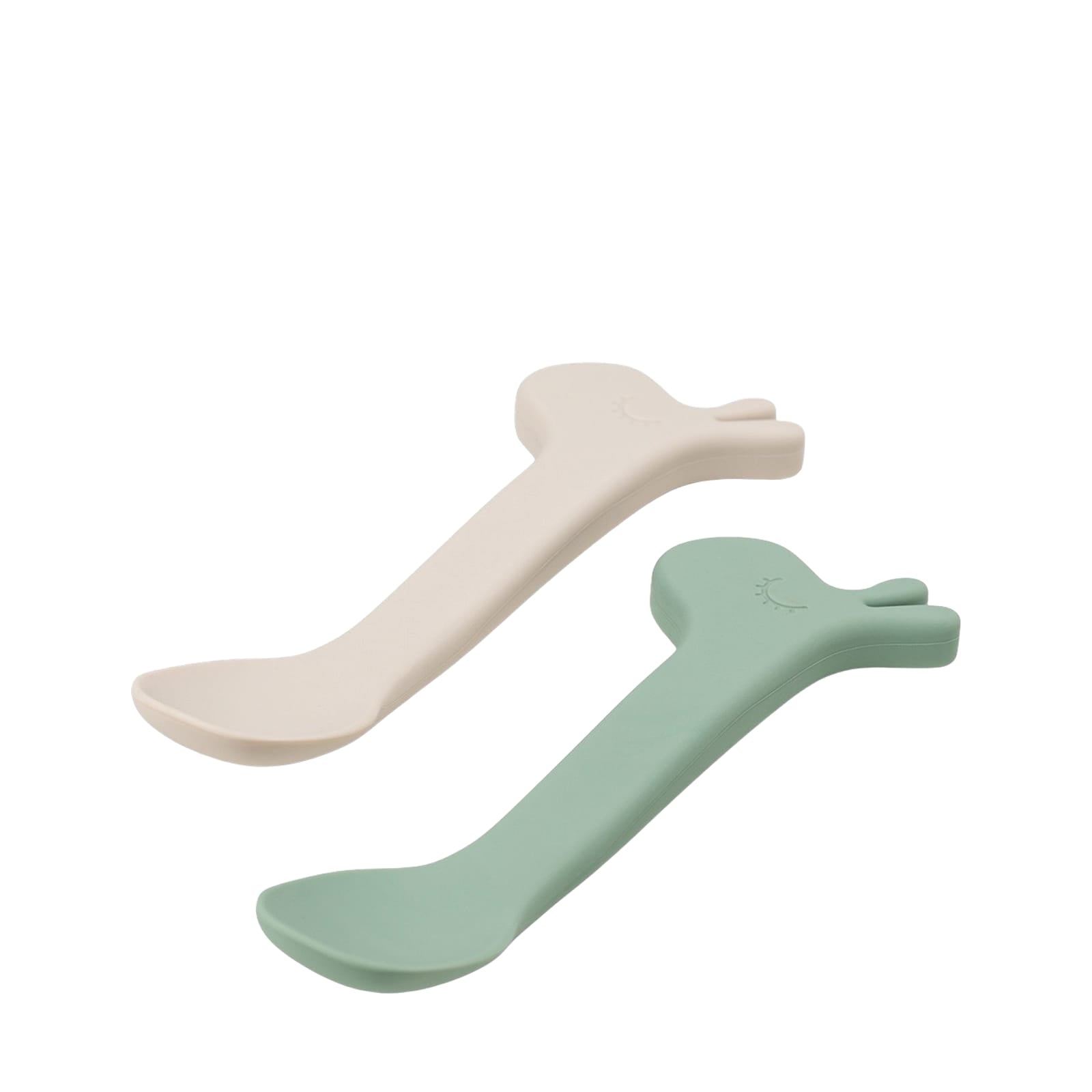 Silicone Spoons 2 Pack - Lalee Green