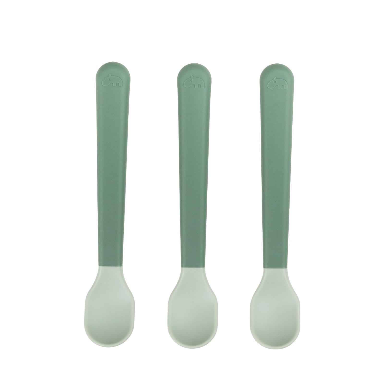 Easy Grip Baby Spoon 3 Pack - Green