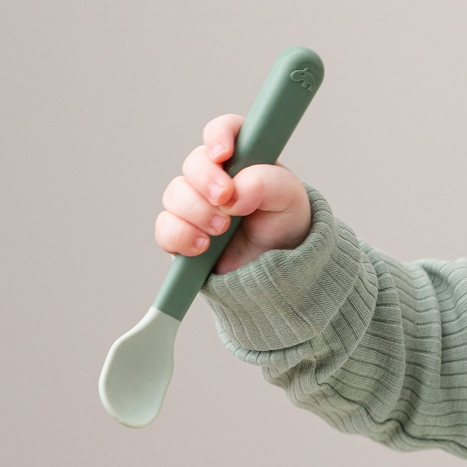 Easy Grip Baby Spoon 3 Pack - Green