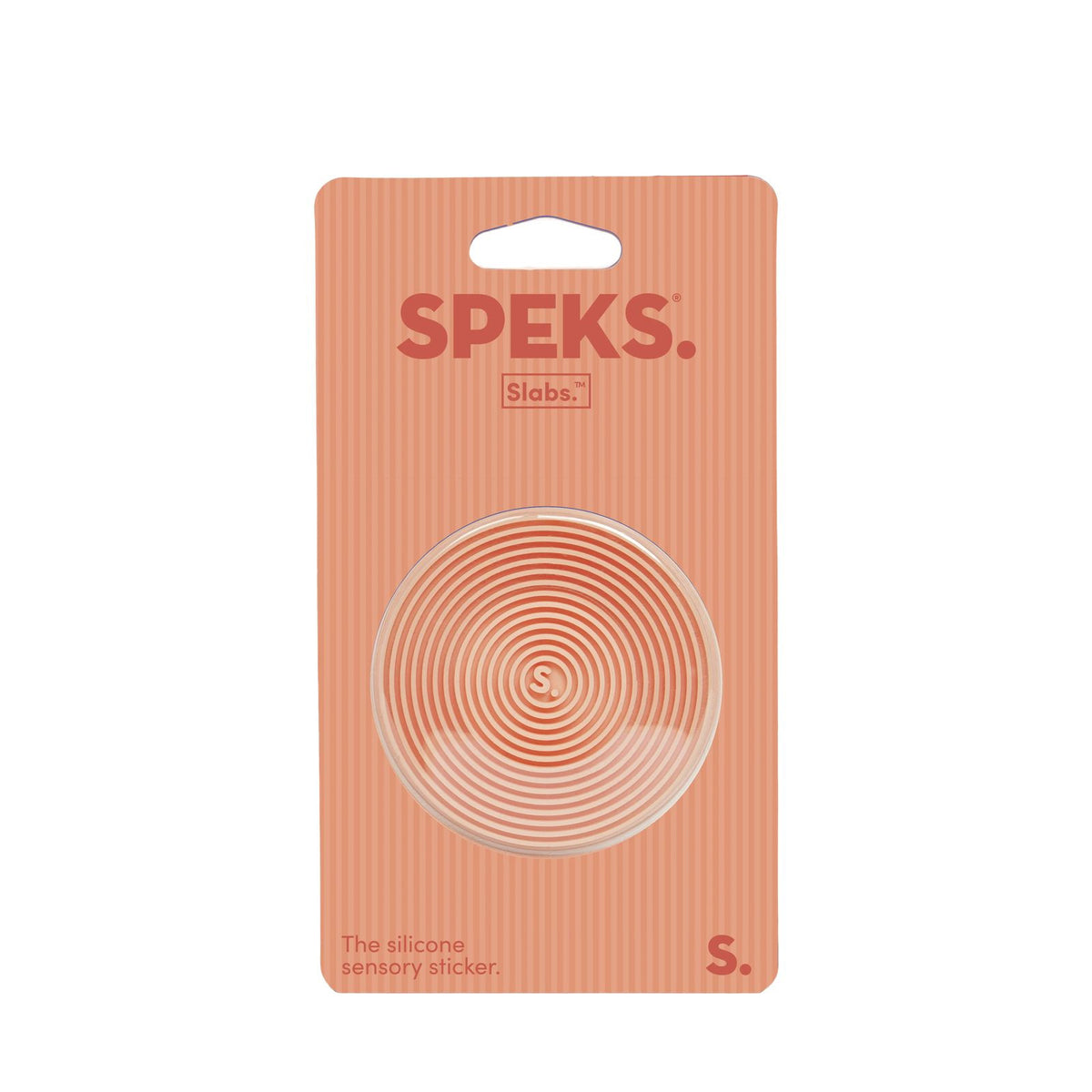 Slabs Silicone Sensory Sticker - Groove Orange