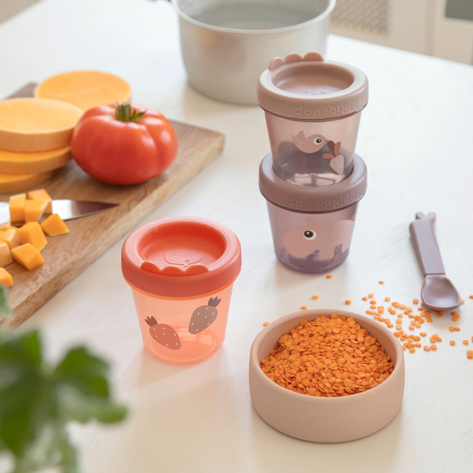 Baby Food Container 3 Pack - Ozzo Powder