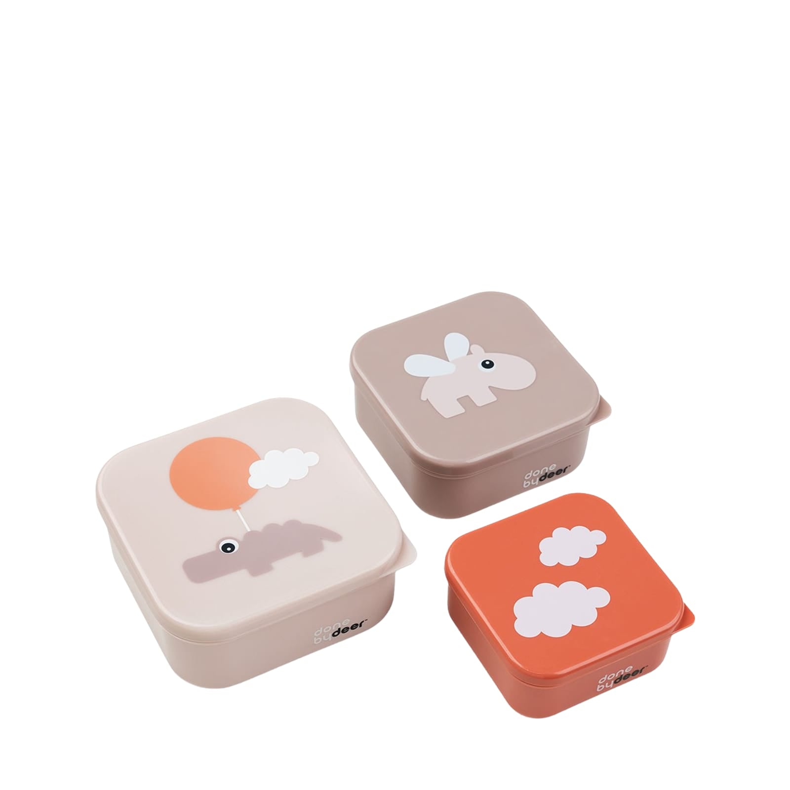 Snack Box Set 3 Pieces - Happy Clouds Powder