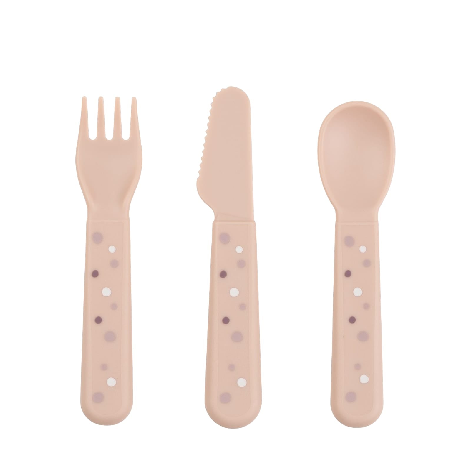 Cutlery Set - Happy Dots Powder