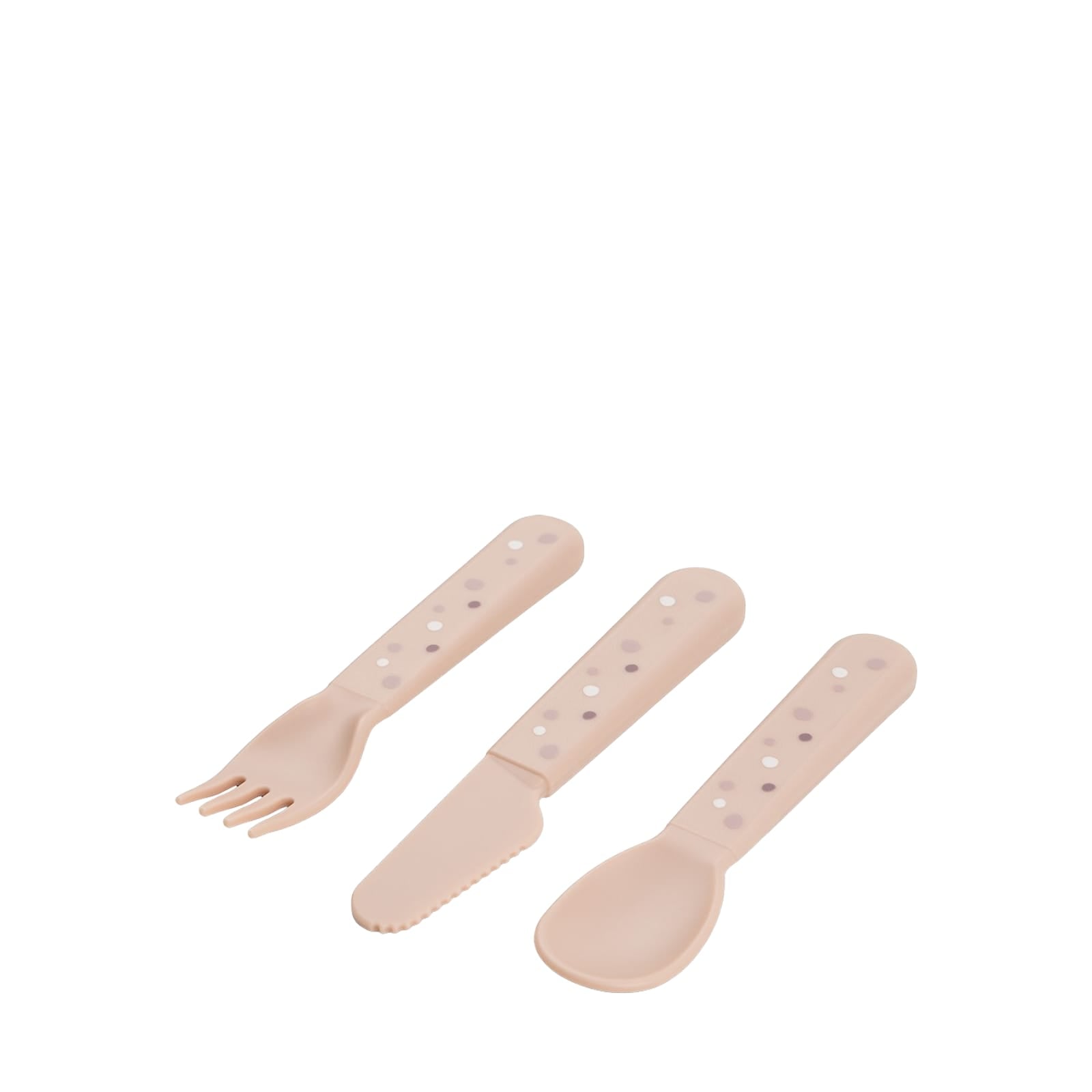 Cutlery Set - Happy Dots Powder