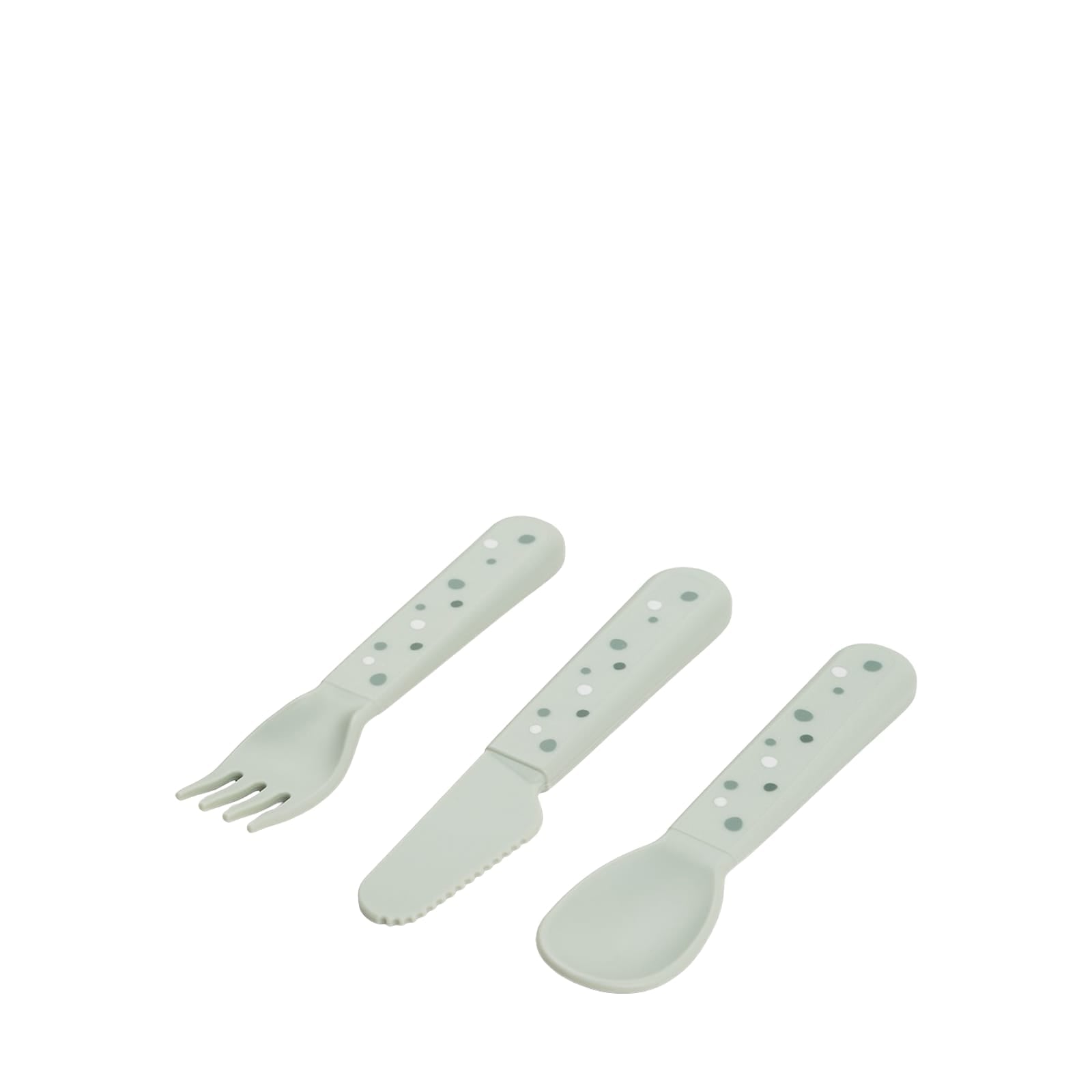 Cutlery Set - Happy Dots Green