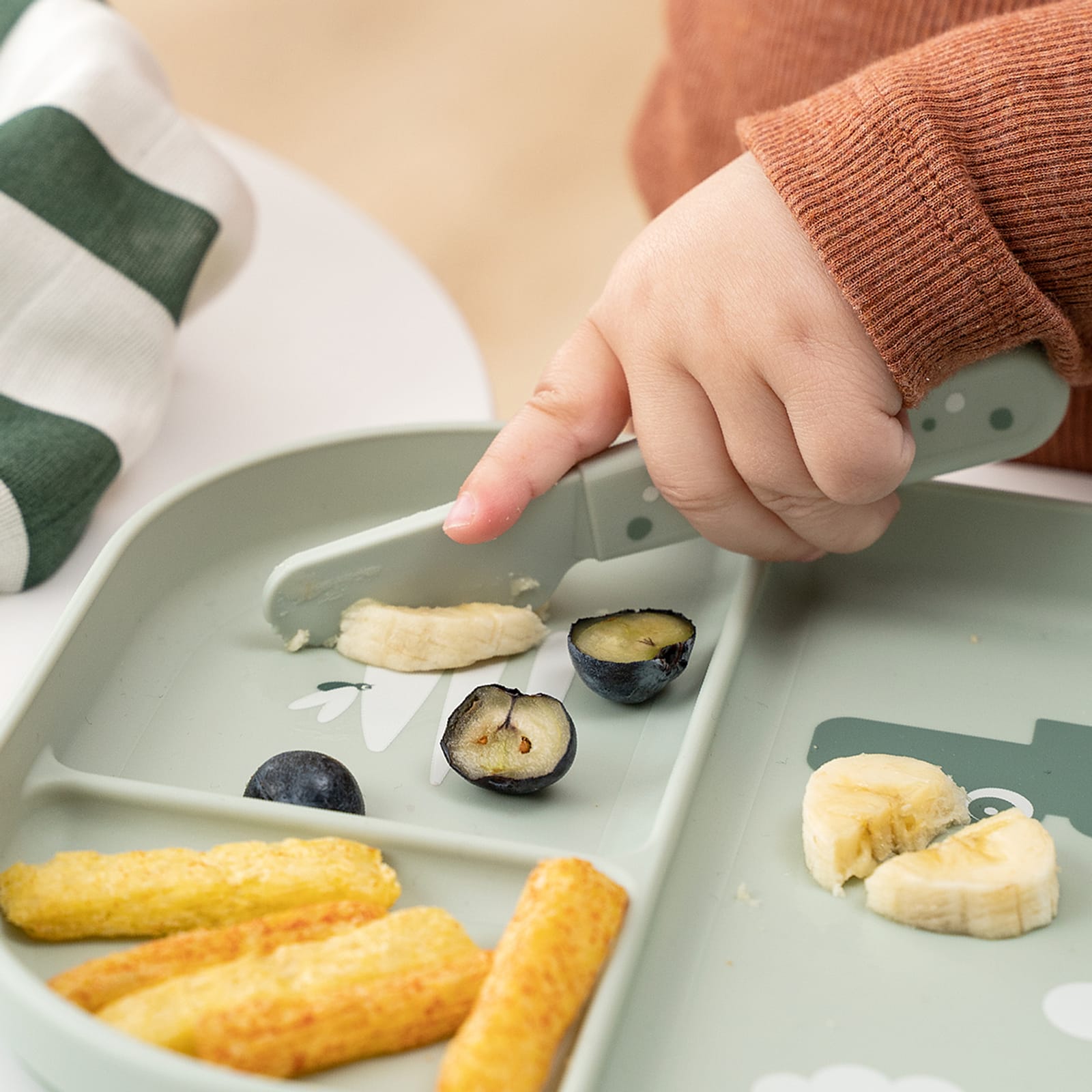 Cutlery Set - Happy Dots Green