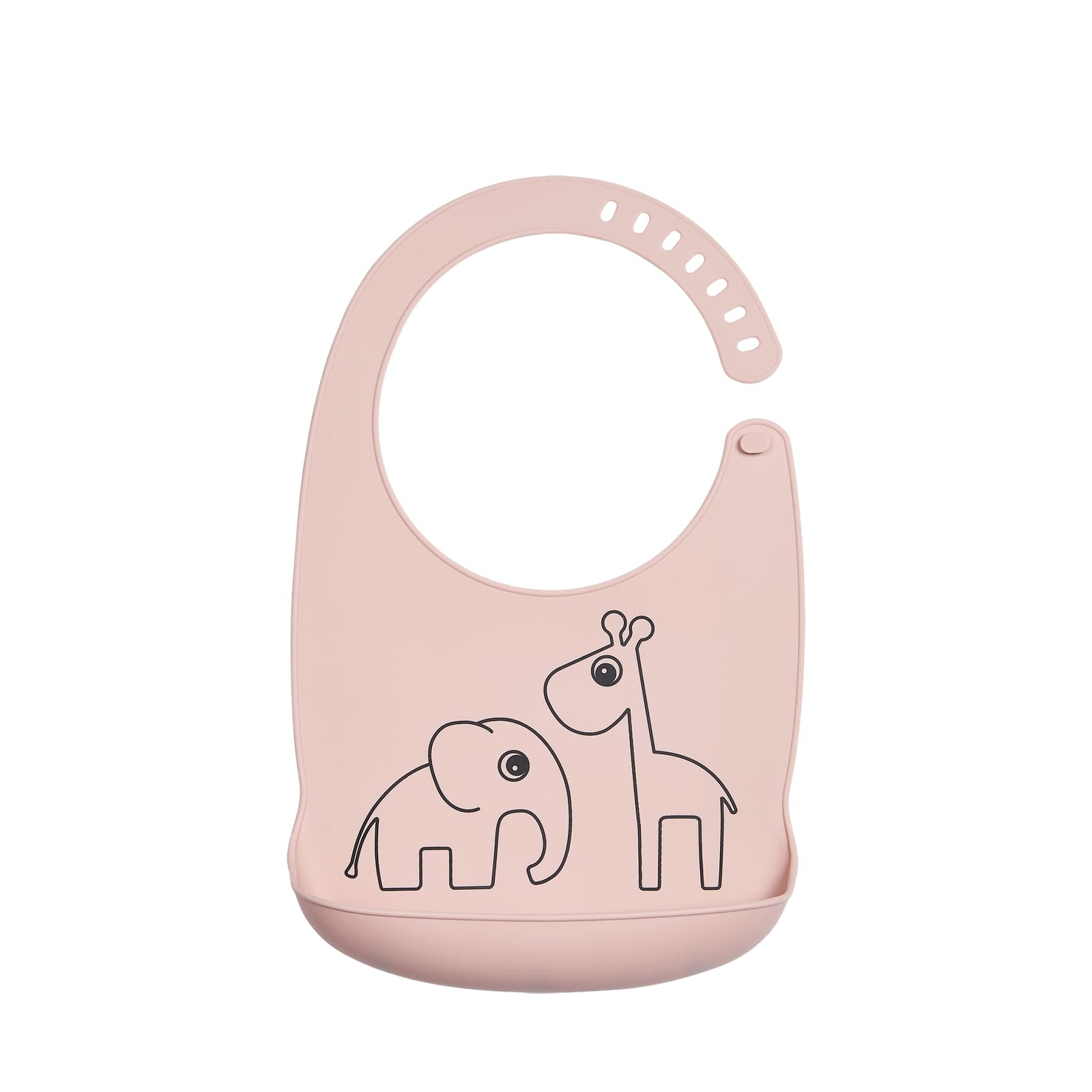 Silicone Bib - Deer Friends Powder