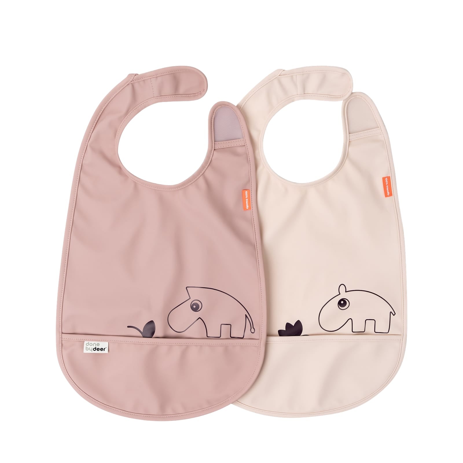 Bib 2 Pack - Deer Friends Powder