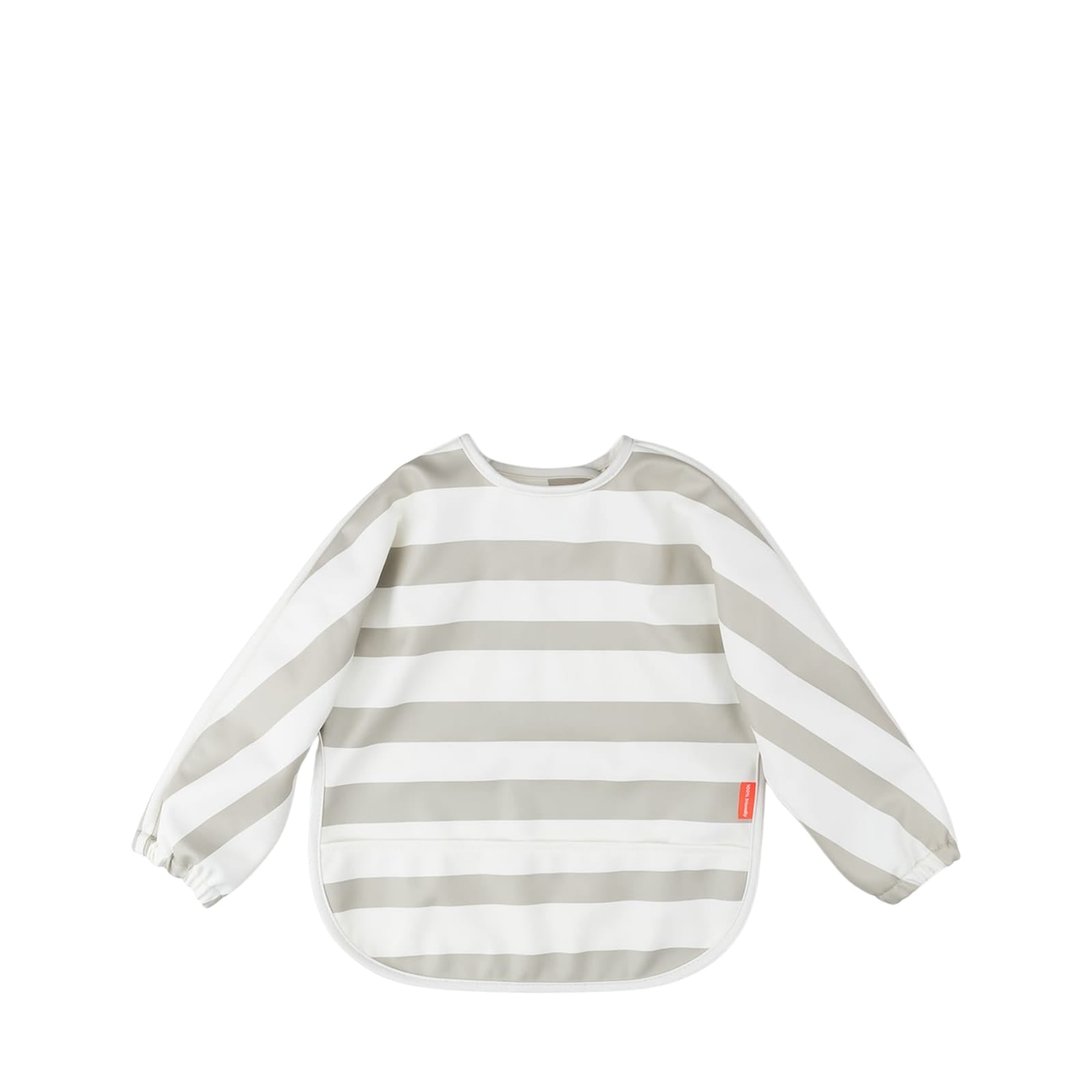 Sleeved Pocket Bib - Stripes Sand