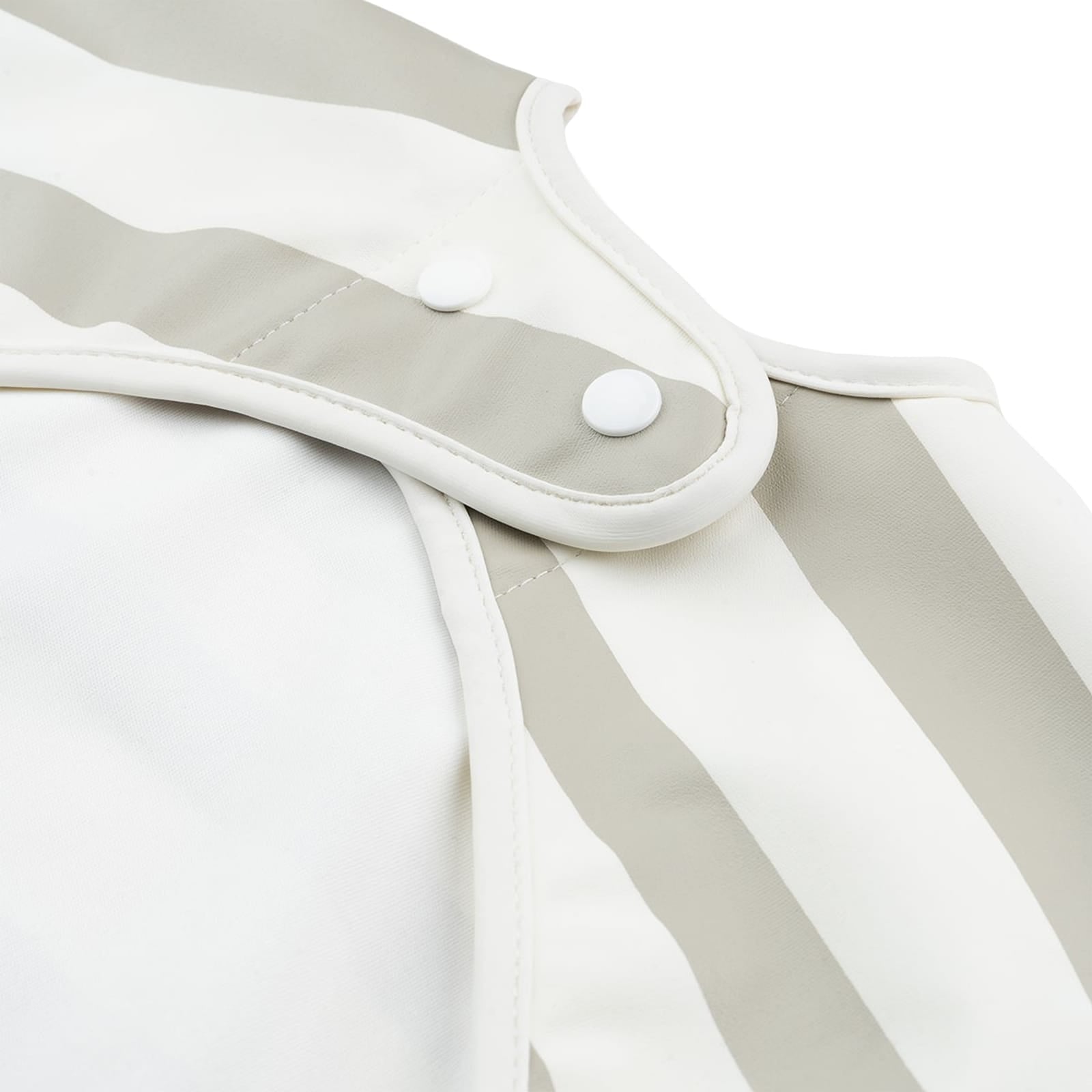 Sleeved Pocket Bib - Stripes Sand