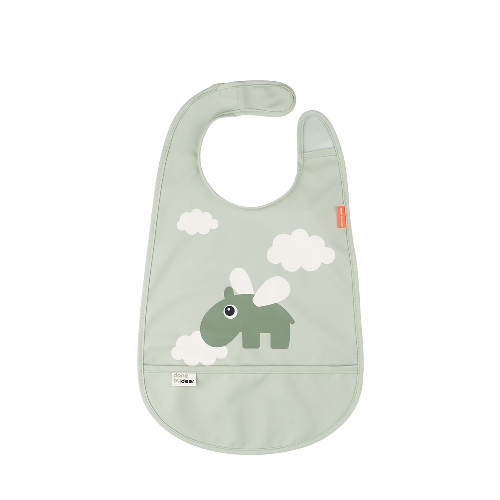 Bib - Happy Clouds Green