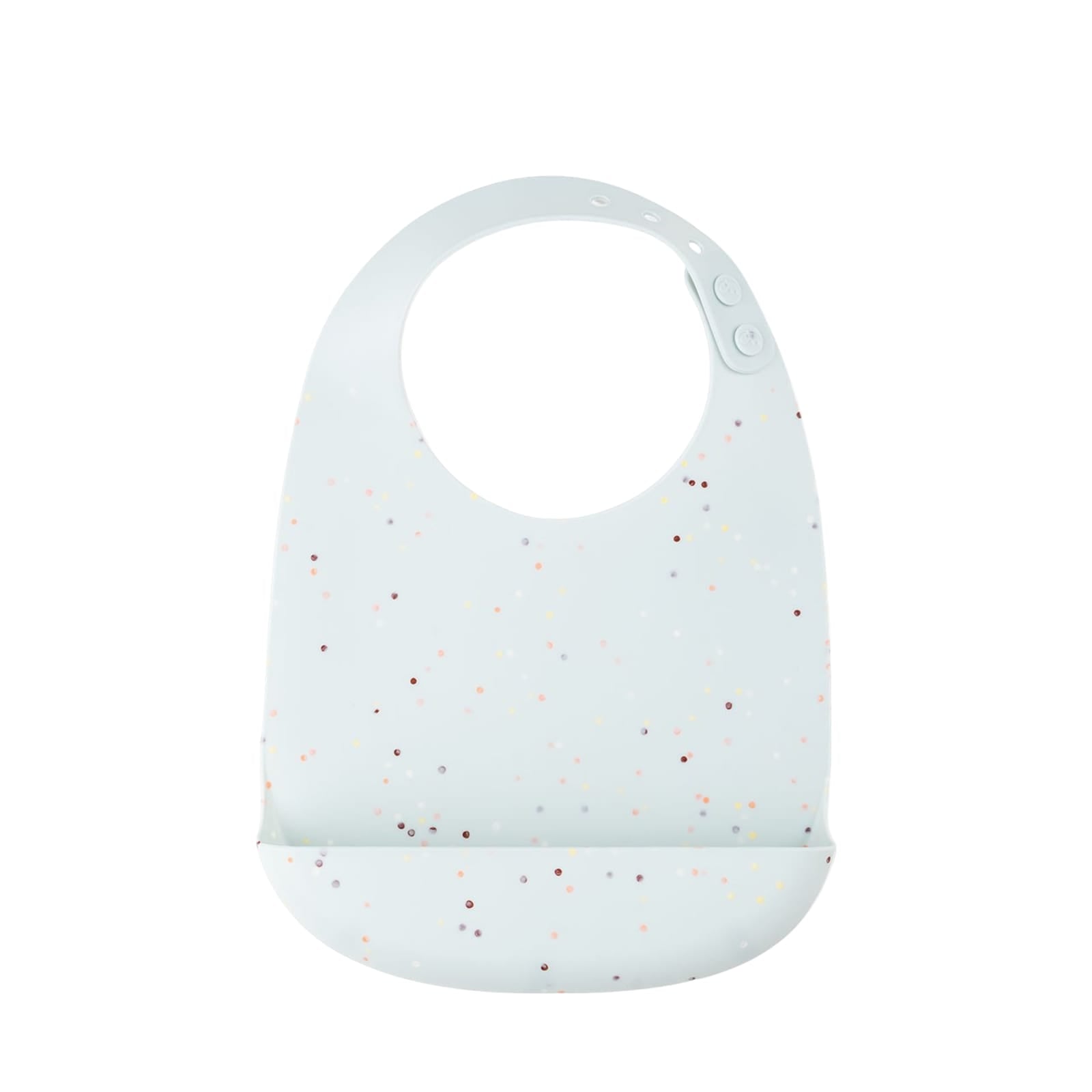 Silicone Bib - Confetti Blue