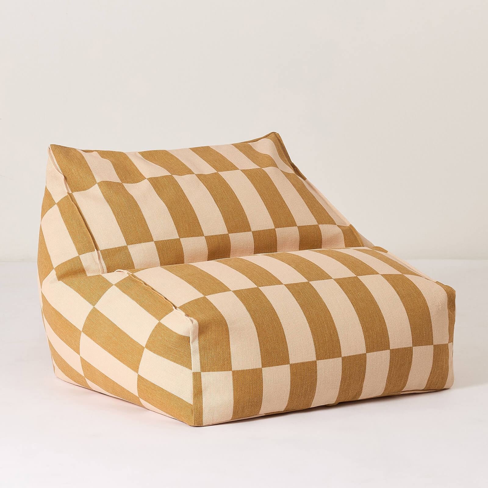 Armchair Beanbag Vibes - Mustard and Sand Tiles