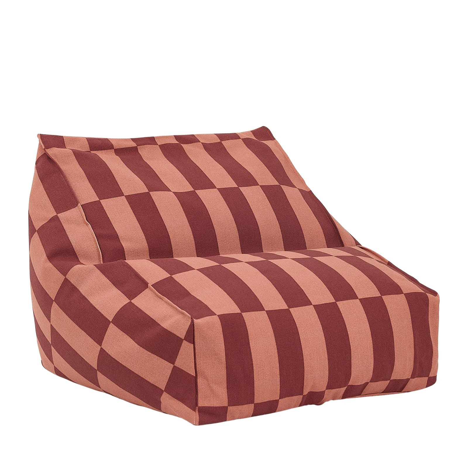 Armchair Beanbag Vibes - Maroon Tiles