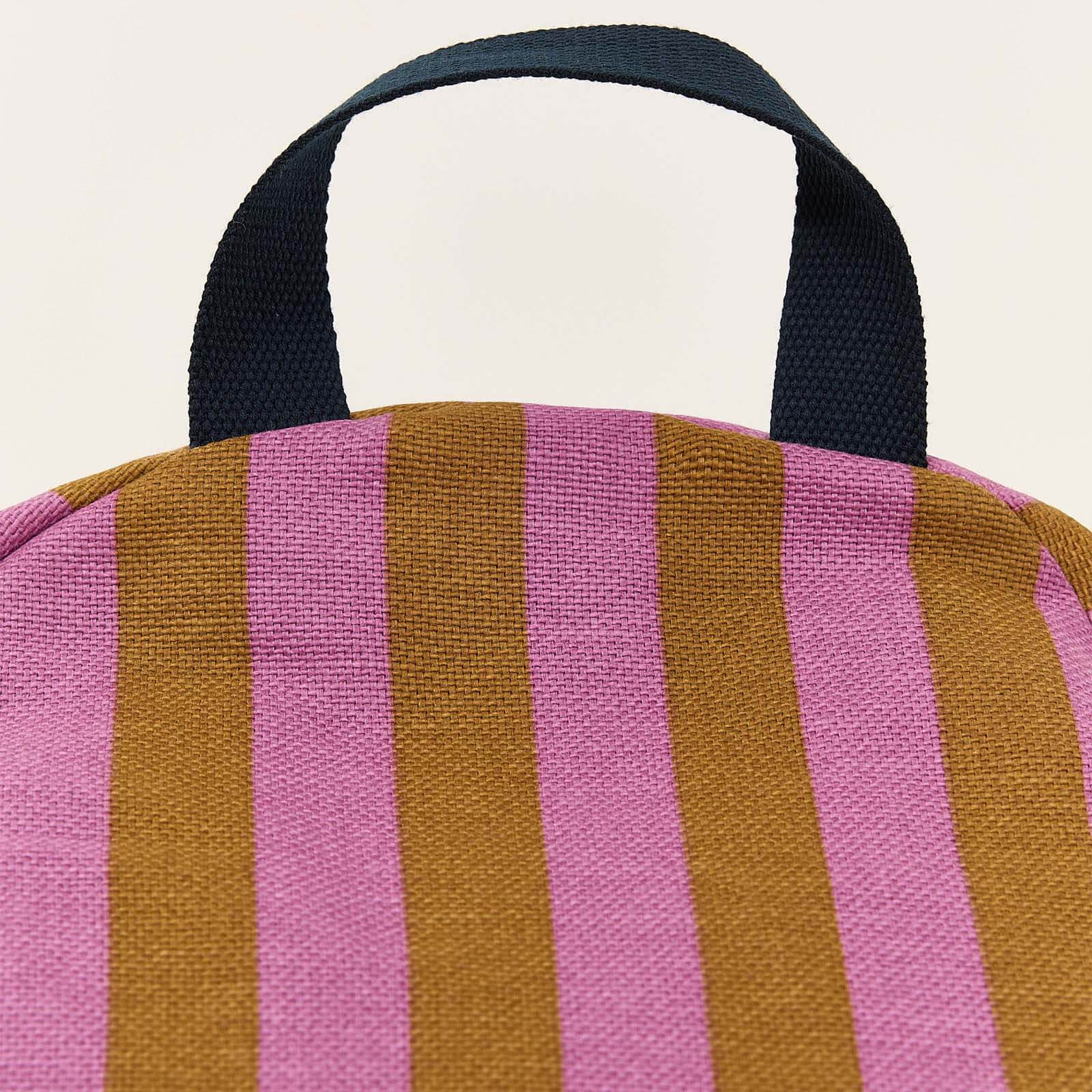 Long Beanbag Bliss - Pink Curry Stripes