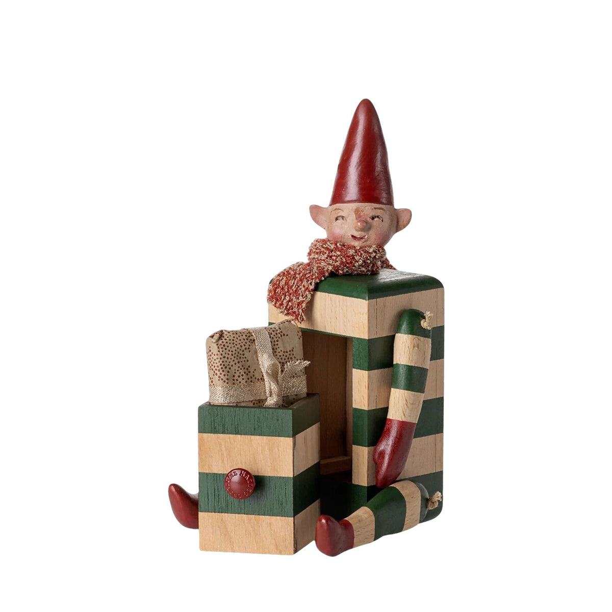 Elf With Drawer - Green