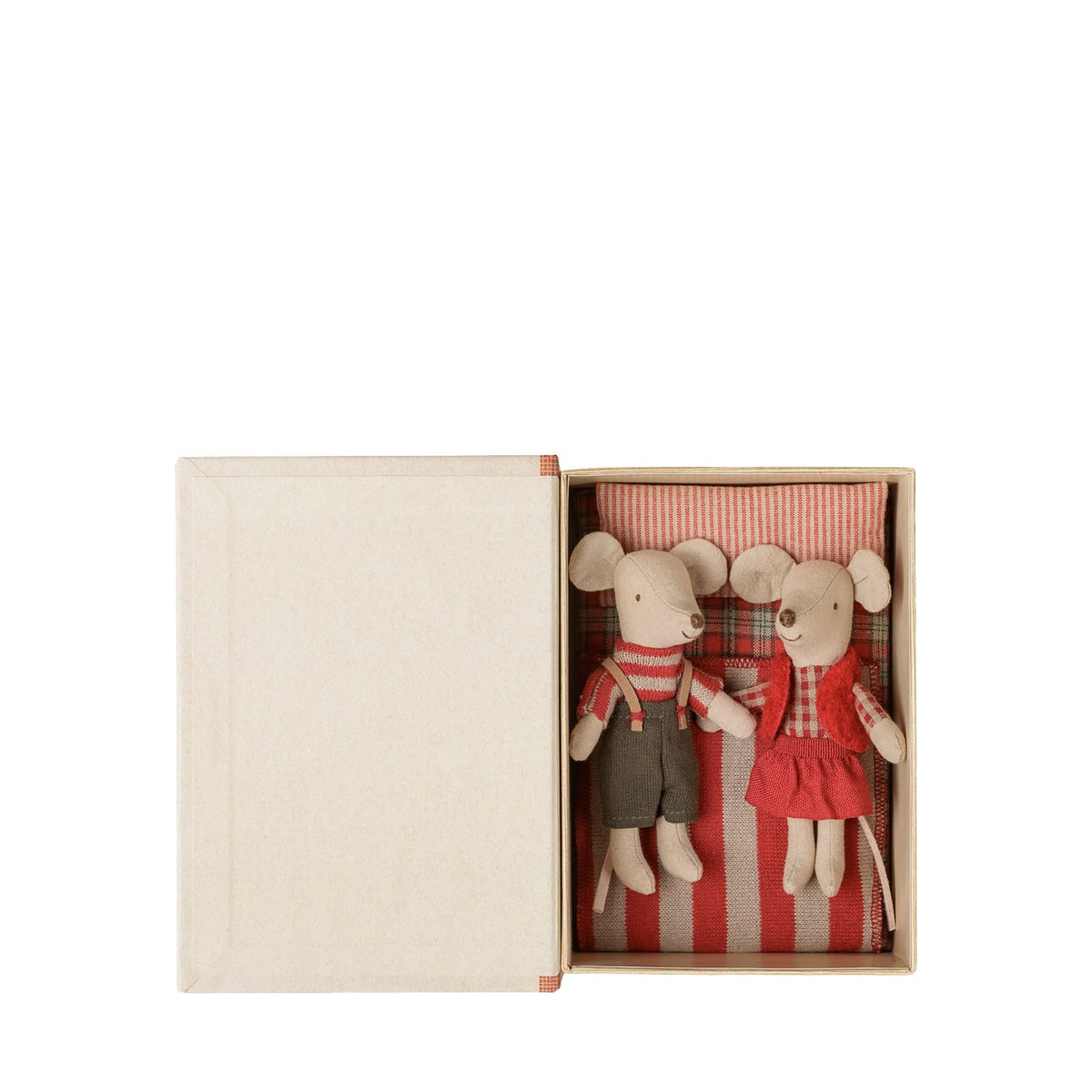 Christmas Twin Mice - Little Sister and Brother In Book