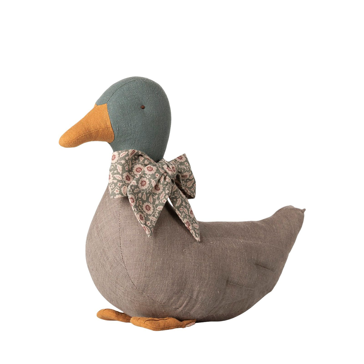 Duck With Bow - Grey