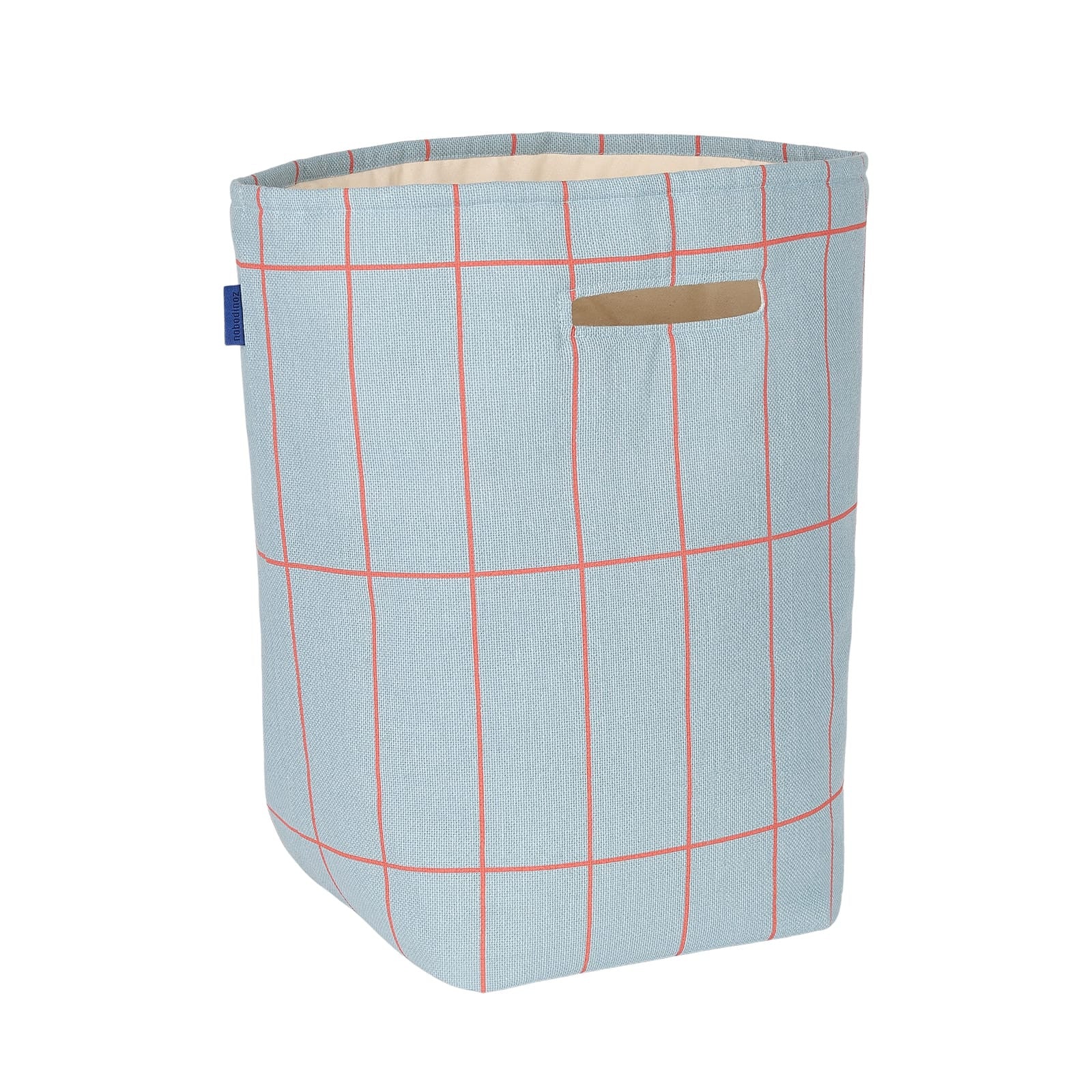Large Storage Basket Vibes - Blue Red Grid