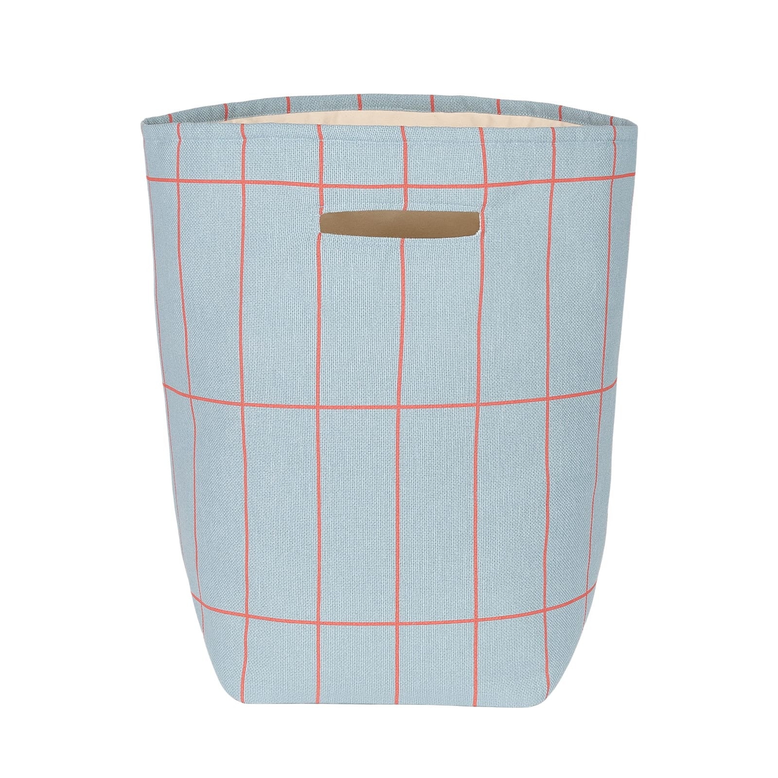Large Storage Basket Vibes - Blue Red Grid