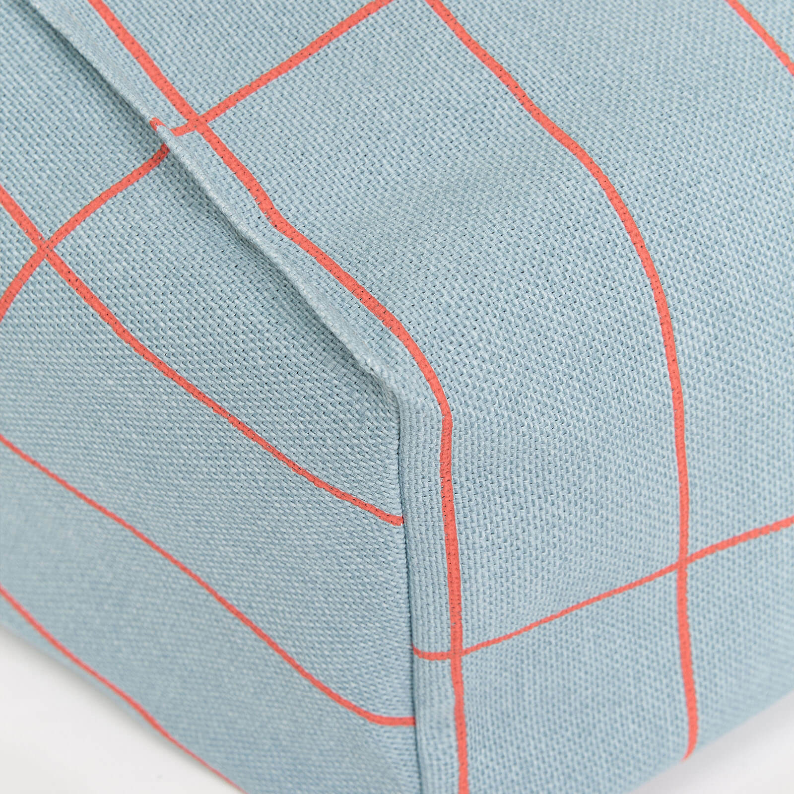 Armchair Beanbag Vibes - Blue Red Grid