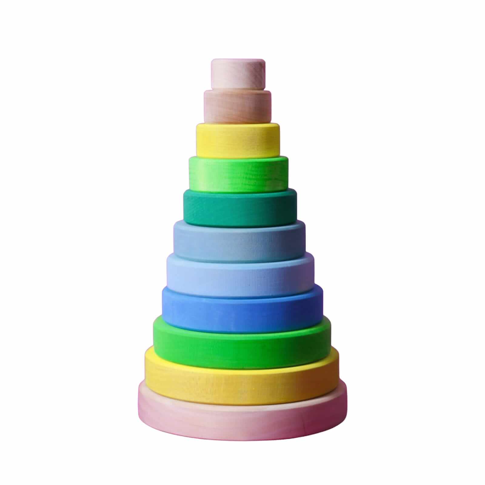 Wooden Conical Tower - Neon Green