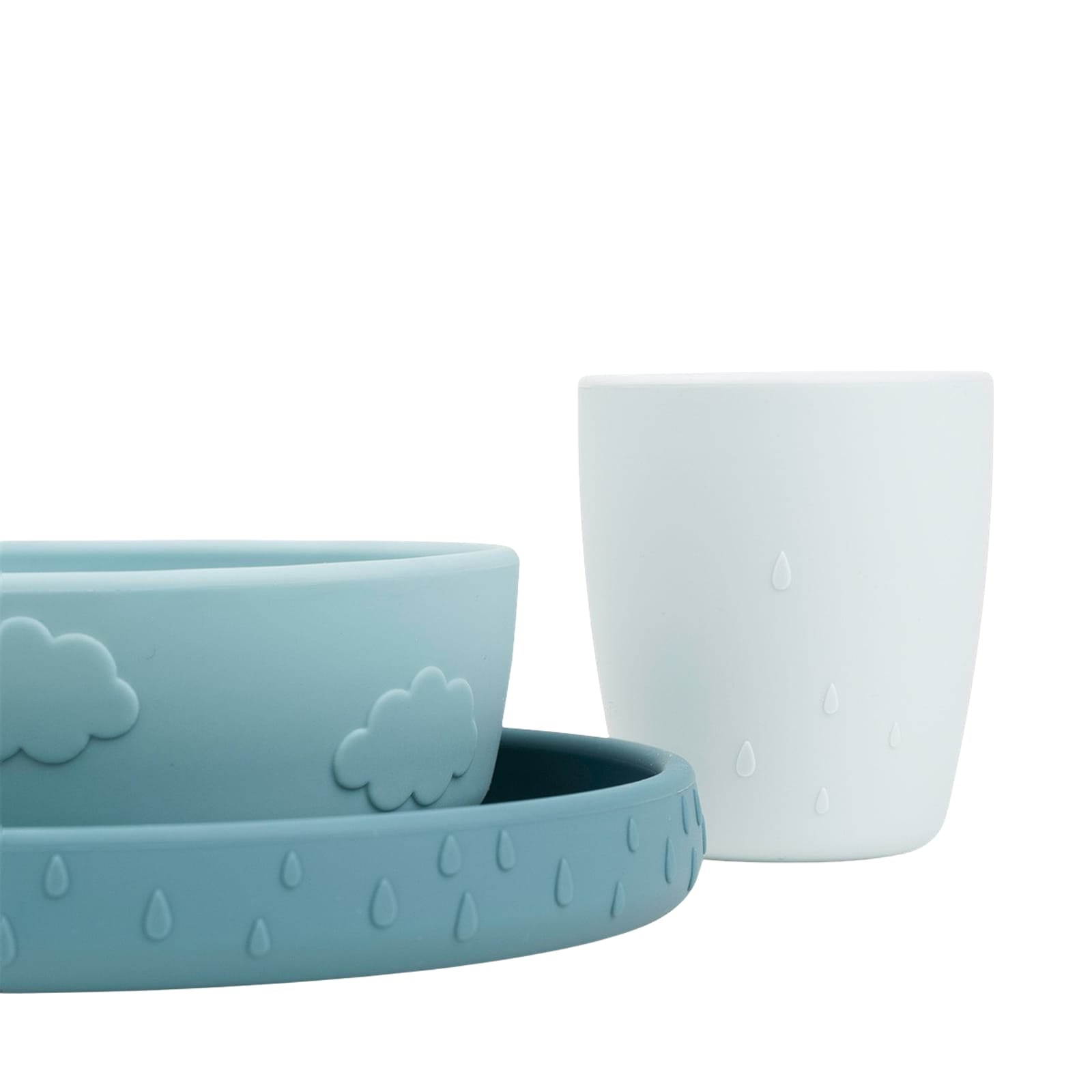 Stick and Stay Dinner Set - Deer Friends Blue