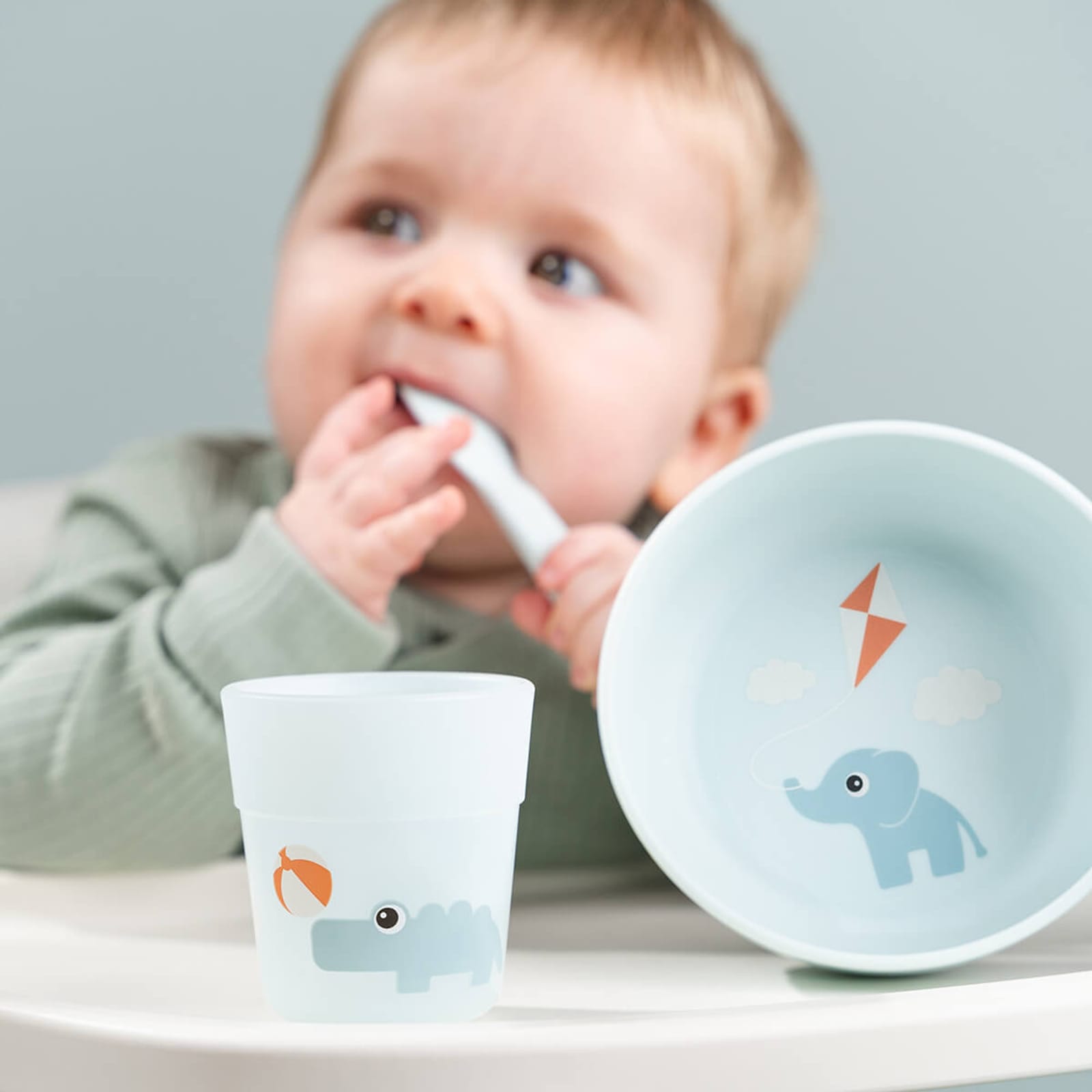 First Meal 3 Piece Set - Playground Blue