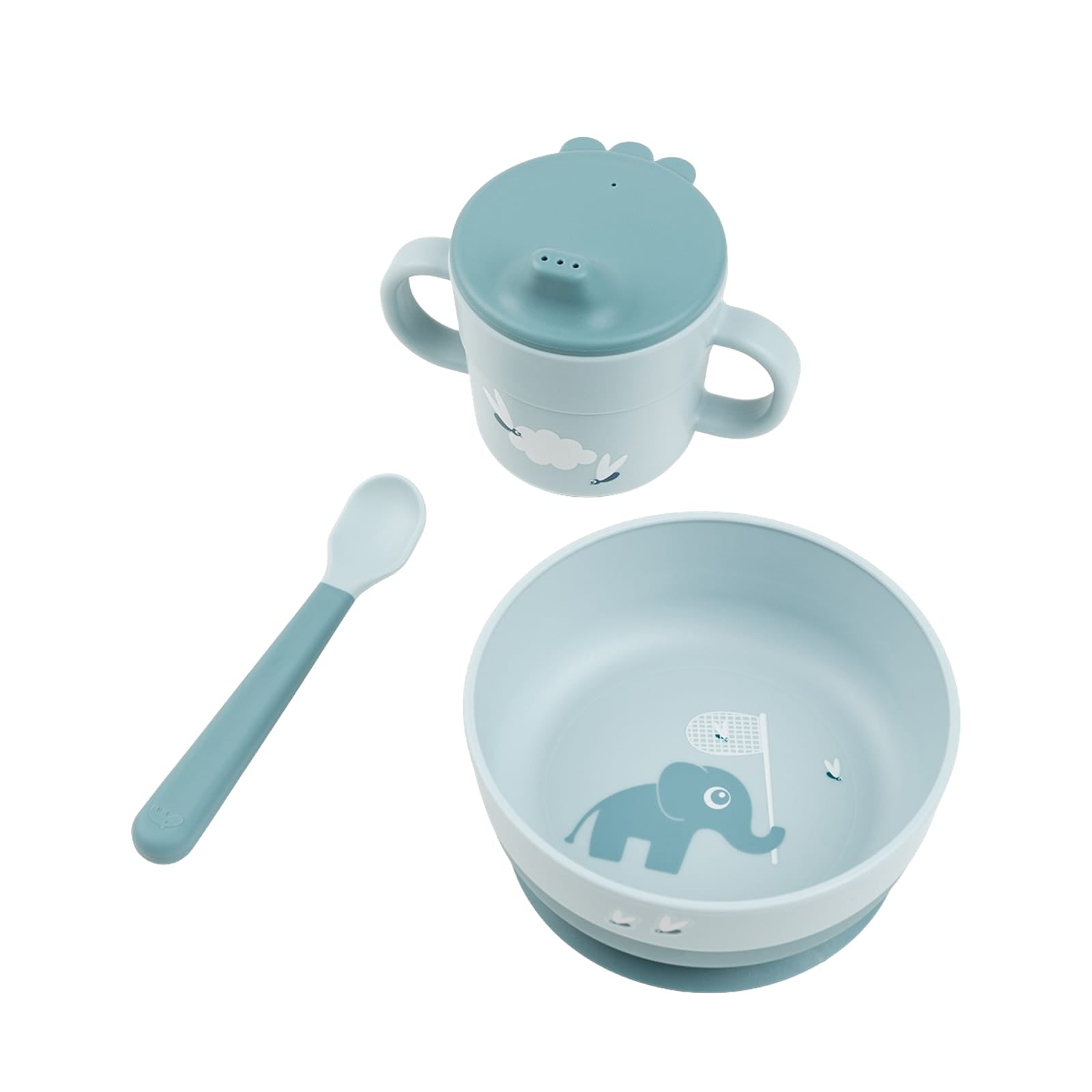 First Meal 3 Piece Set - Elphee Blue