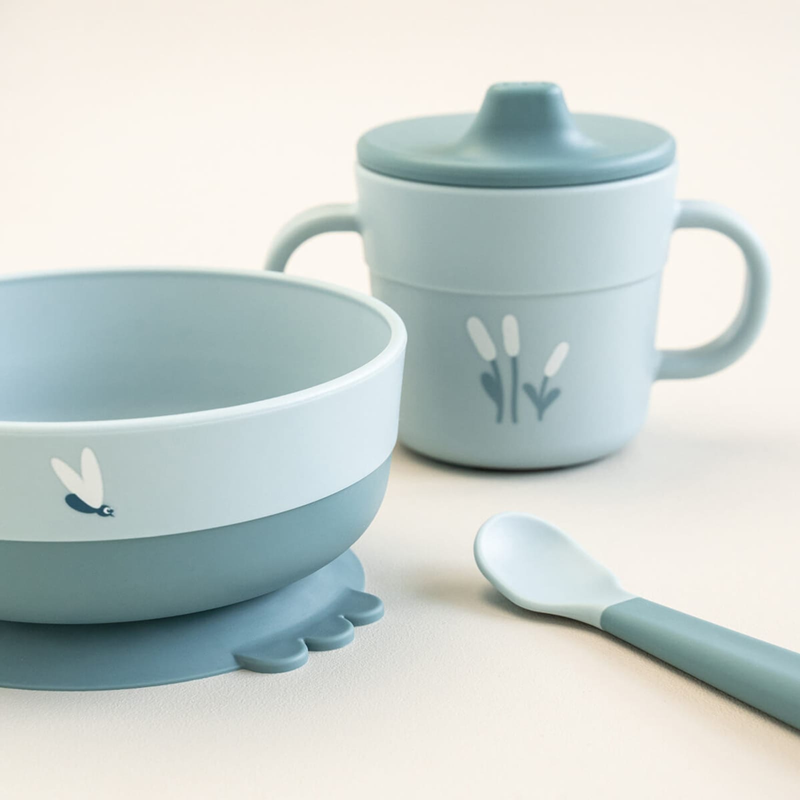 First Meal 3 Piece Set - Elphee Blue