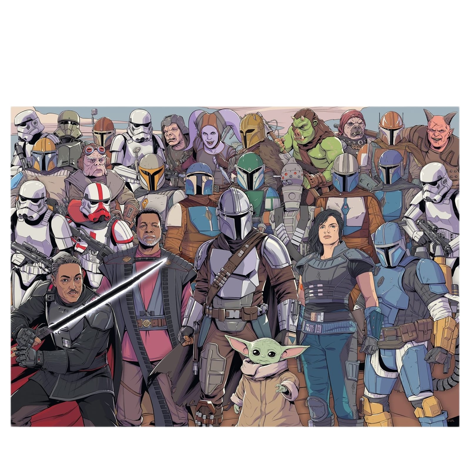 Challenge Star Wars The Mandalorian - 1000 Piece Puzzle