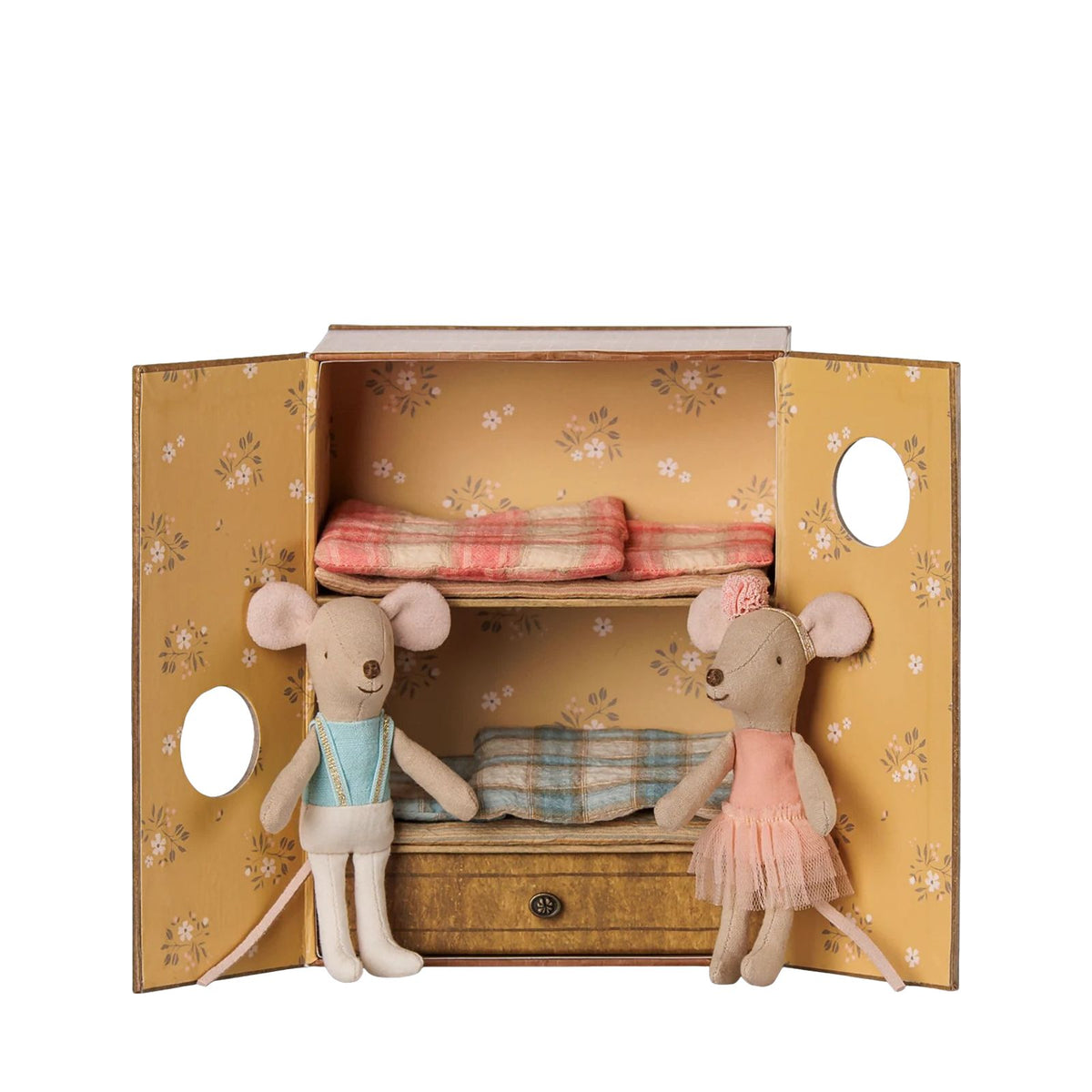 Ballet Mice In Dance Studio - Little Sister and Brother