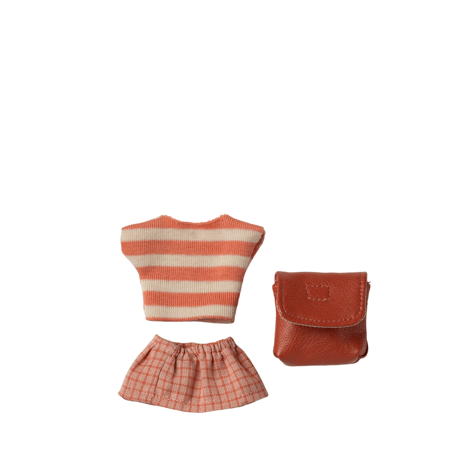 Clothes and Bag - Big Sister Mouse - Coral