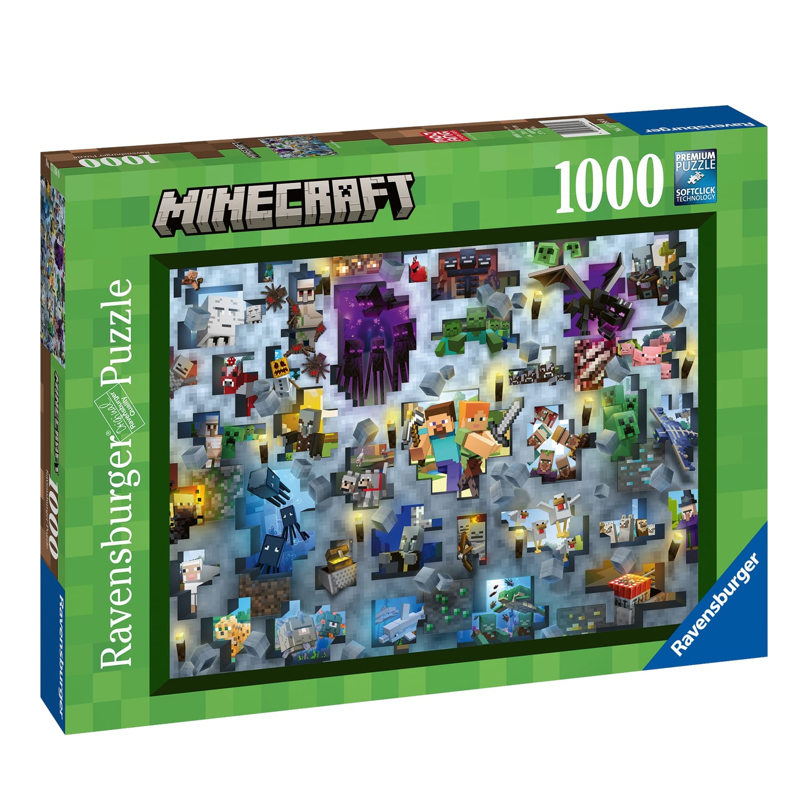 Challenge Minecraft Mobs - 1000 Piece Puzzle