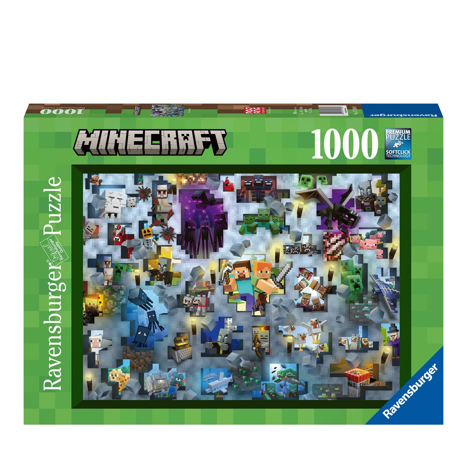 Challenge Minecraft Mobs - 1000 Piece Puzzle