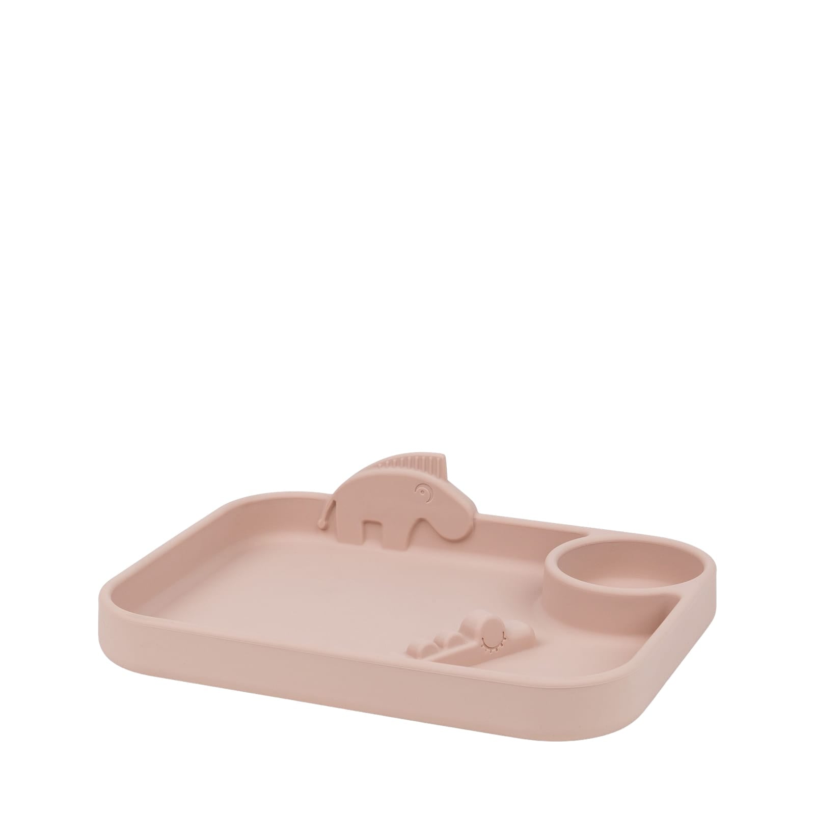 Peekaboo Compartment Plate - Deer Friends Powder