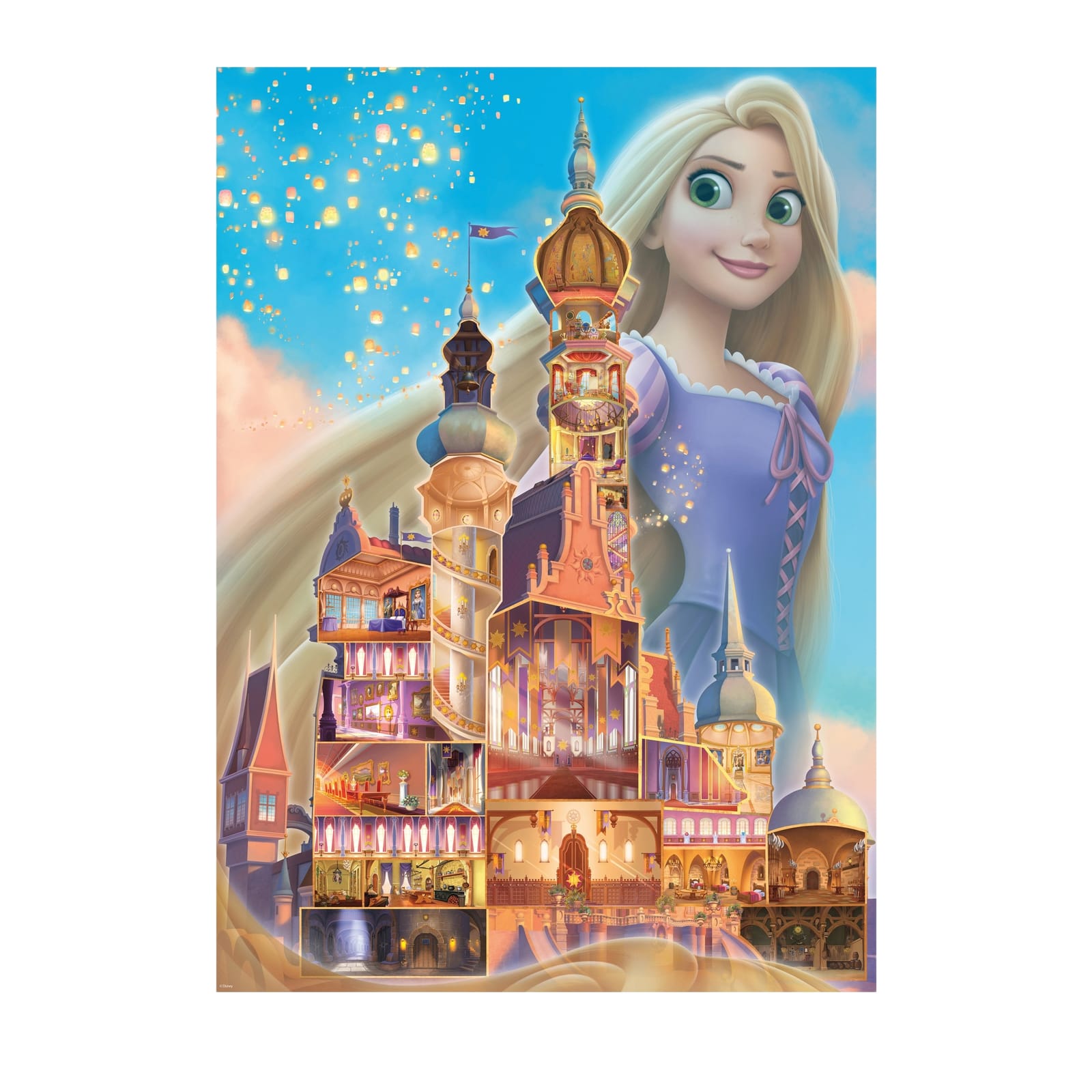 Disney Rapunzel Castle - 1000 Piece Puzzle