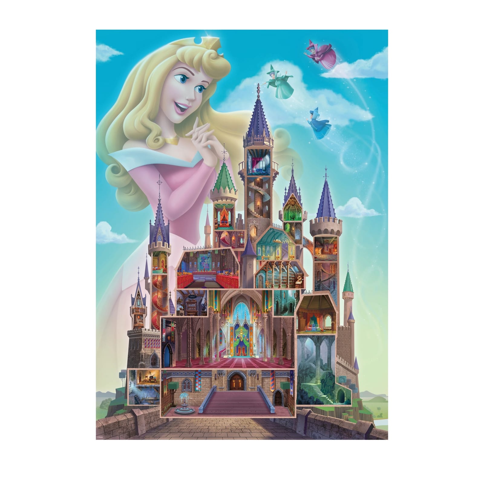 Disney Aurora Castle - 1000 Piece Puzzle