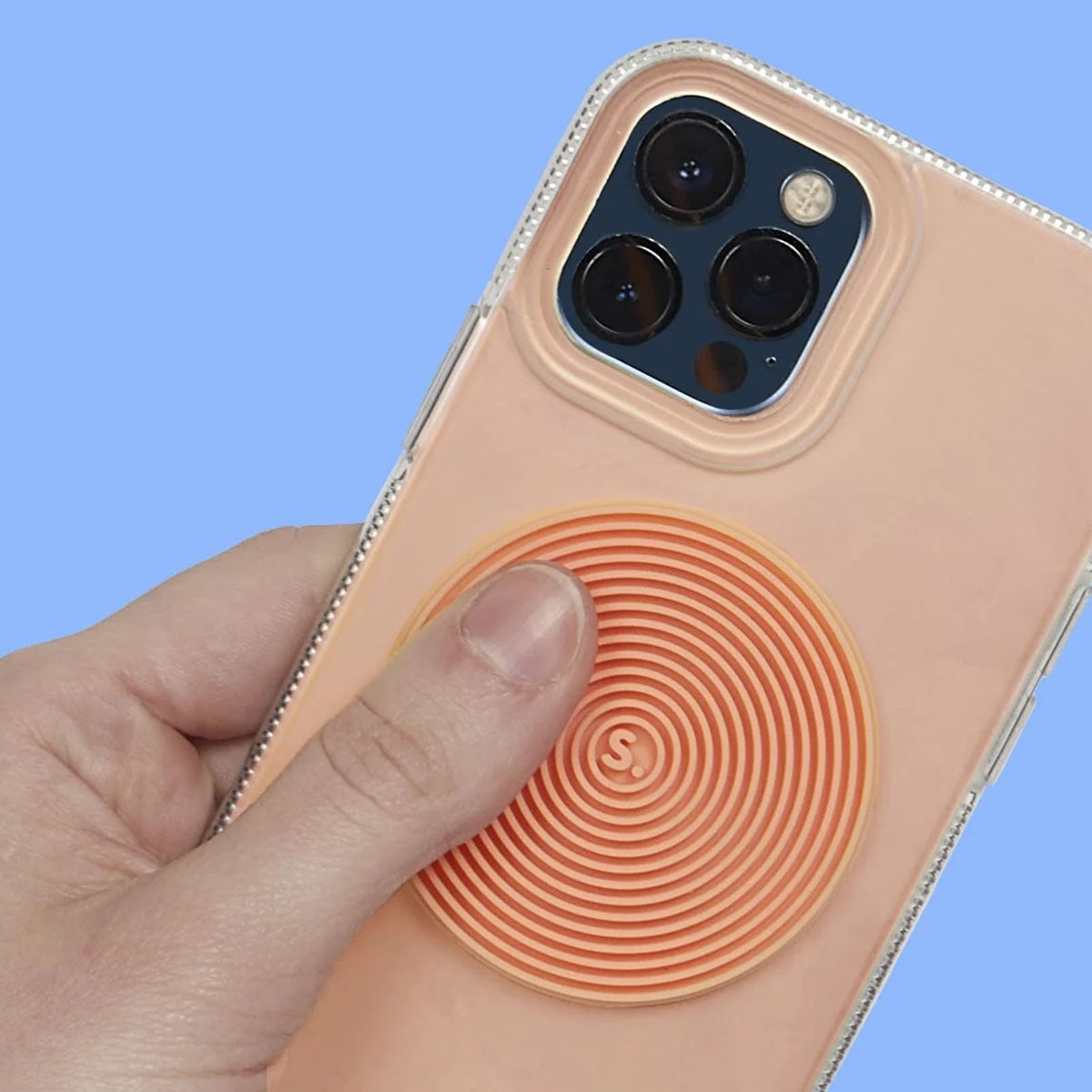 Slabs Silicone Sensory Sticker - Groove Orange
